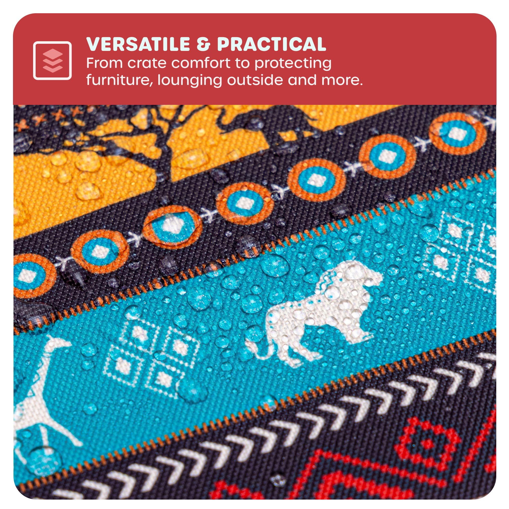 Downtown Pet Supply Dog Crate Pad, 29' X 20' - Waterproof, Ripstop Nylon Dog Crate Mat Chew Proof And Machine Washable - Kalah