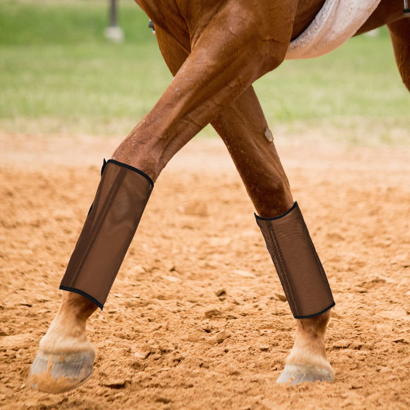 Set Of 8 Mesh Fly Boots For Horse Loose Breathable Mesh Horse Boots Protective Horse Leg Wraps Horse Leggings For Preventing Fli