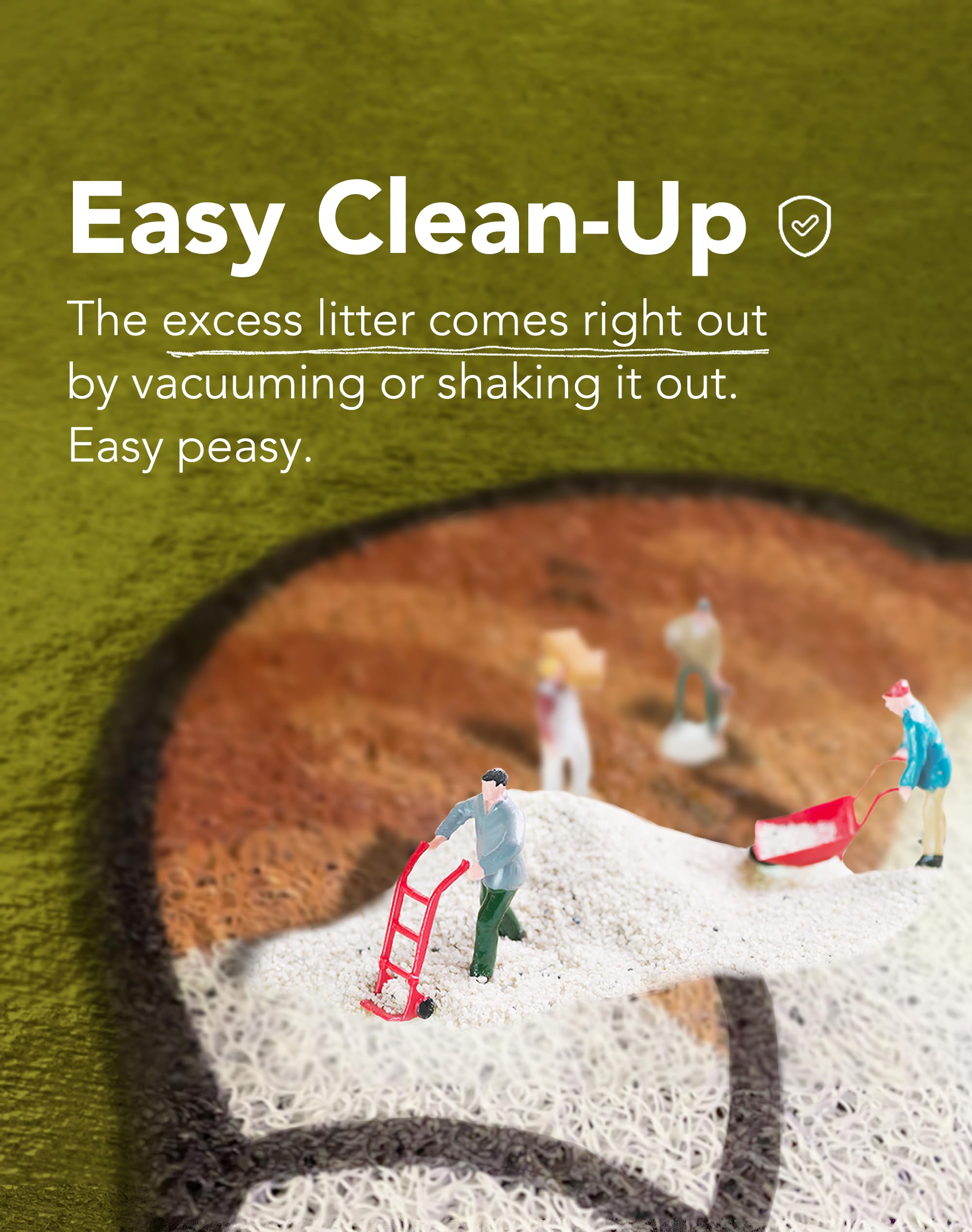 Lukamoo Cute Cat Litter Mat (30X20), Large/L, For Kitty Litter & Cute Cat Litter Box, Litter Trapping Mat (Mackerel Tabby)