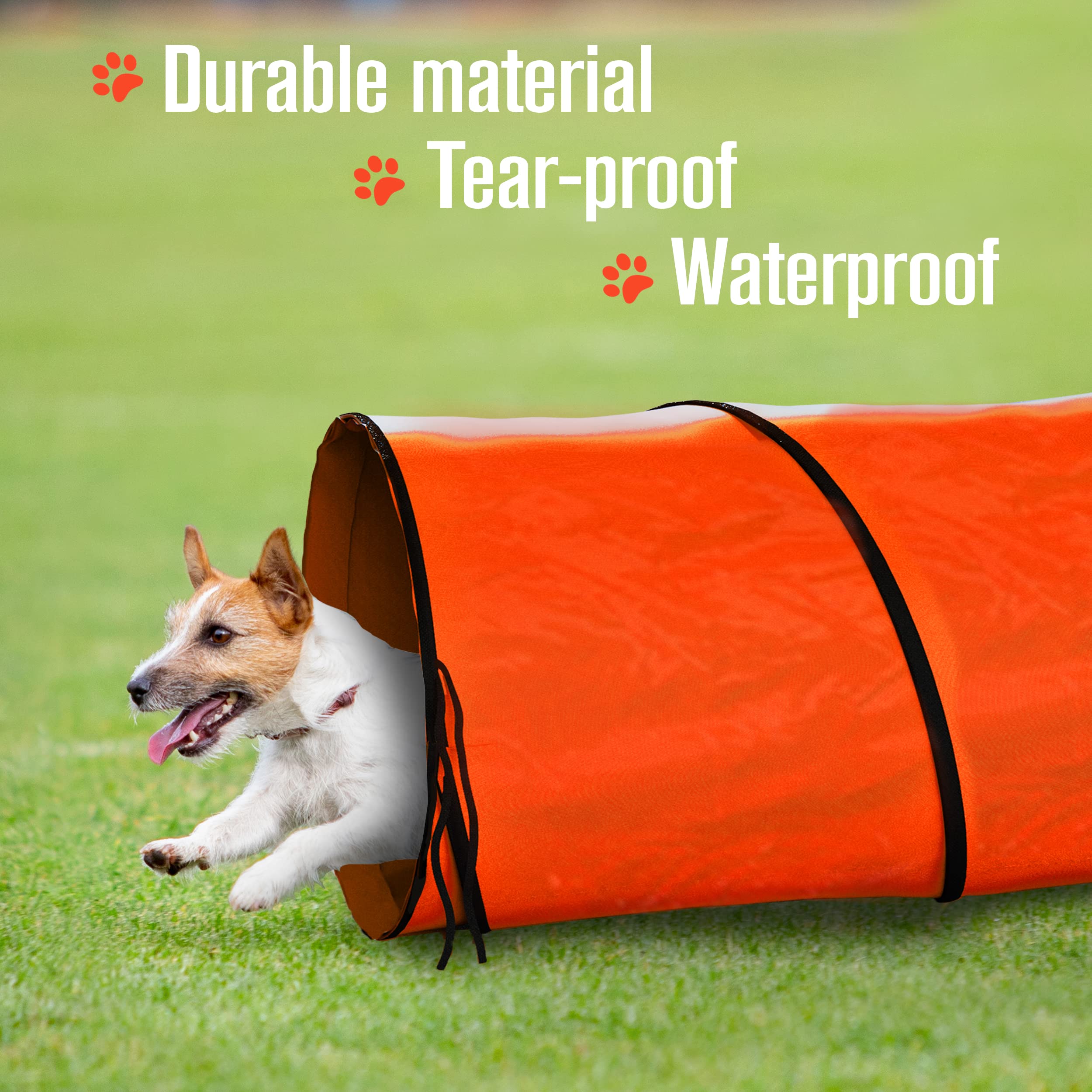 Dog Tunnel, Dog Agility Tunnel, Agility Equipment, Play, Playground, For Puppy, Pet, Crawling, Small, Medium, Large, Indoor/Outd