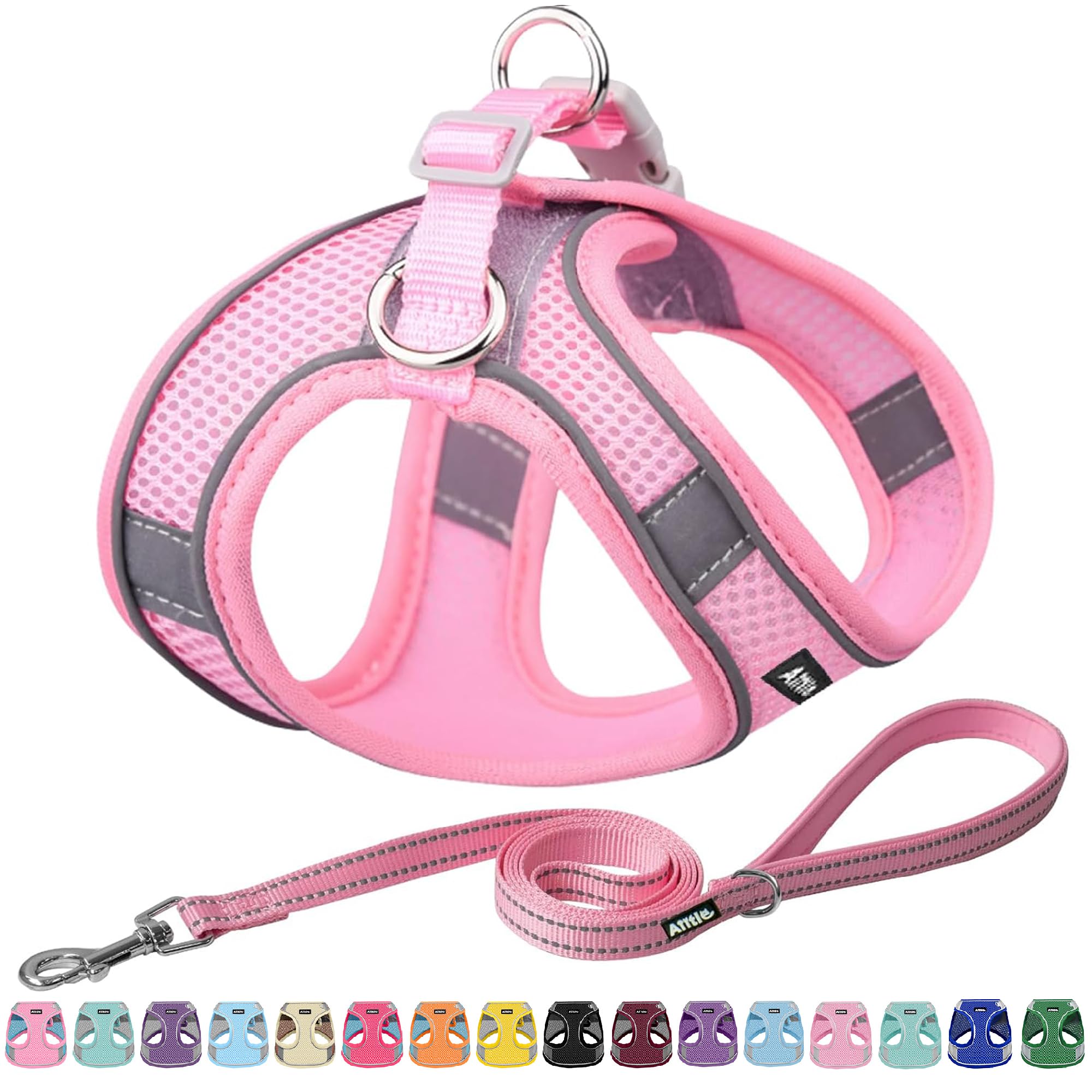 Aiitle Easy Walk Dog Harness And Leash Set - Pet Supply No Pull, Step In Adjustable Dog Harness With Padded Vest For All Weather