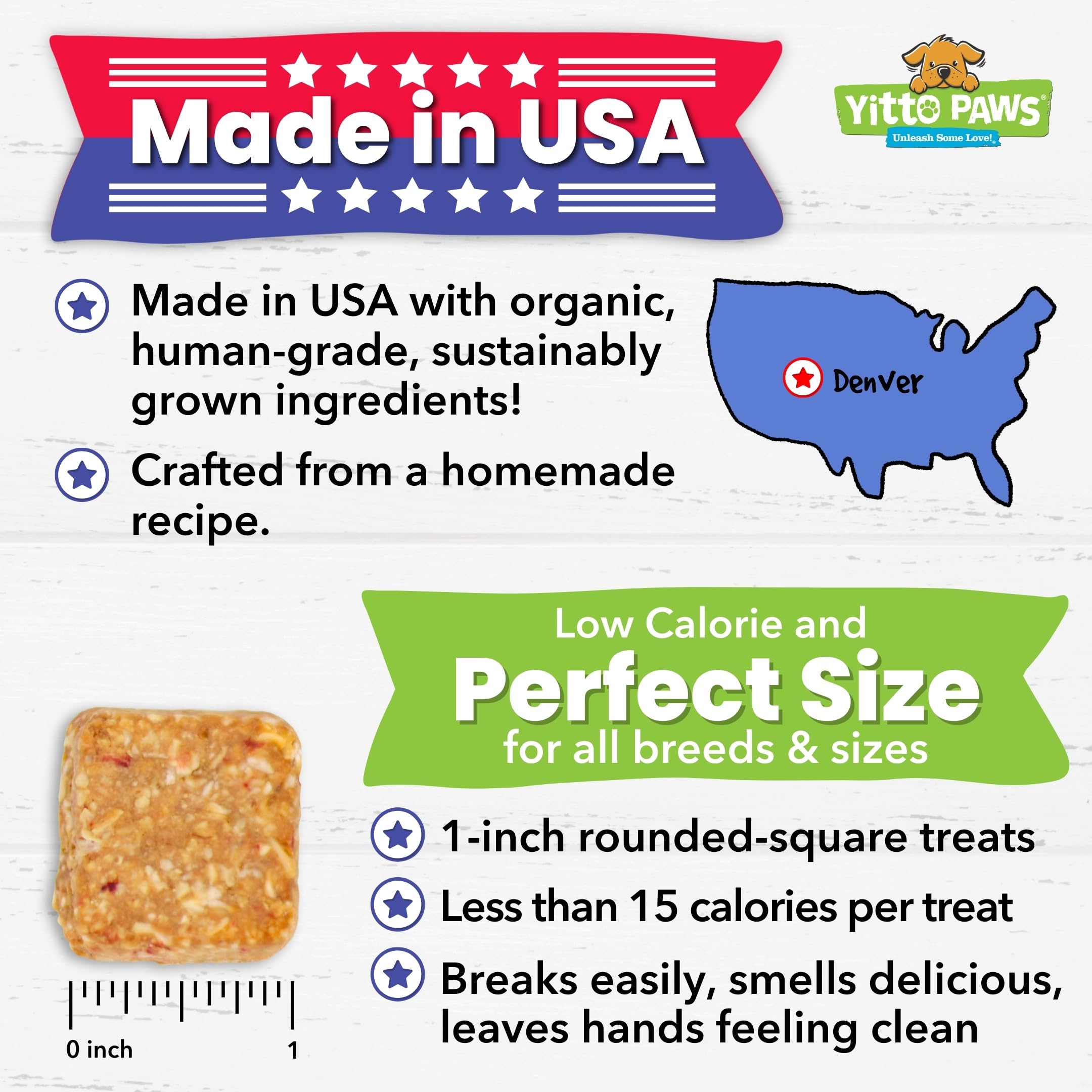 Crunchy Organic Peanut Butter Dog Treats - Fruit & Oats Healthy Dog Biscuits, Vegan All Natural Training Treats Made in USA - Lo