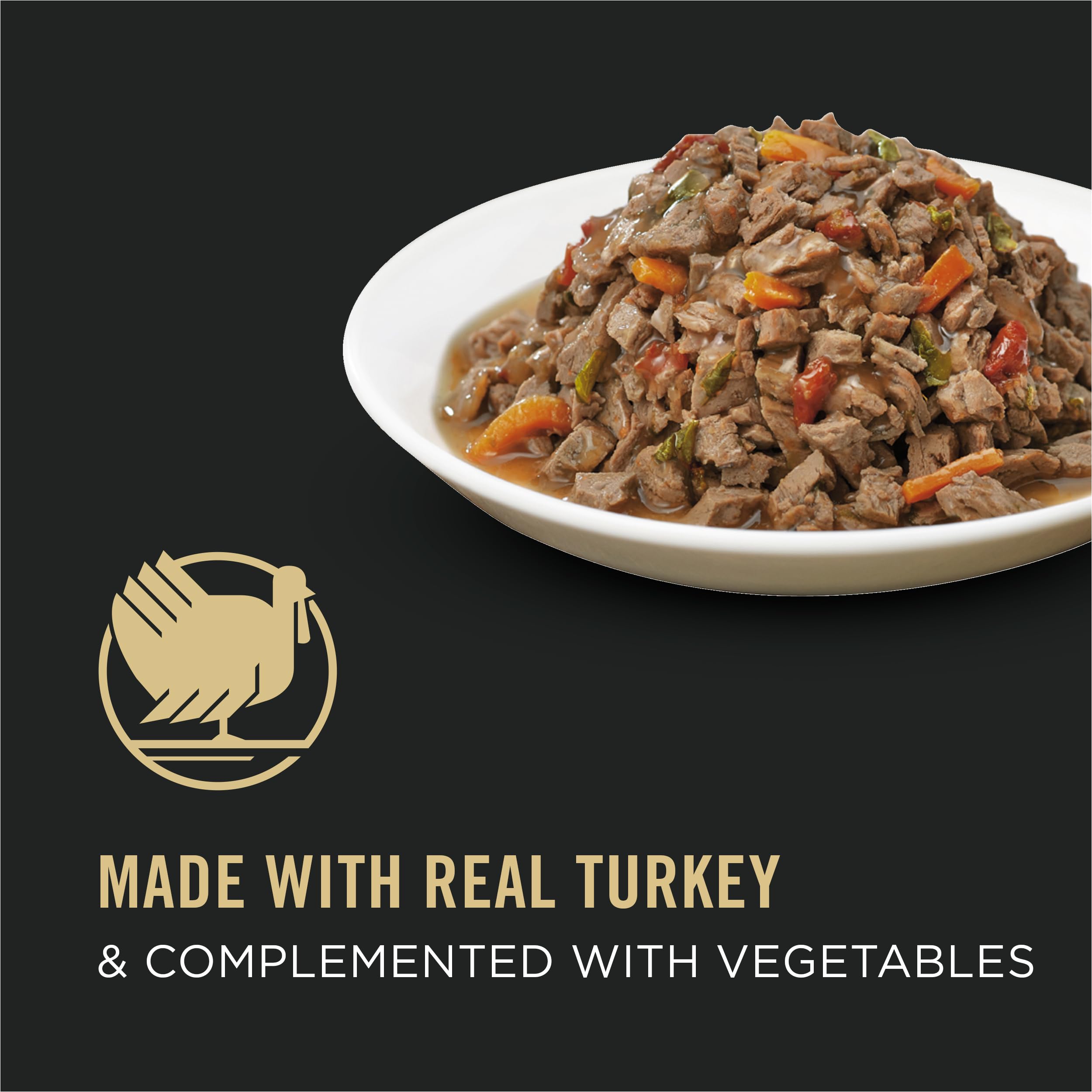 Purina Pro Plan Wet Cat Food, High Protein Turkey & Vegetable Entree, 3 oz Pull-Top Cans, Pack of 24