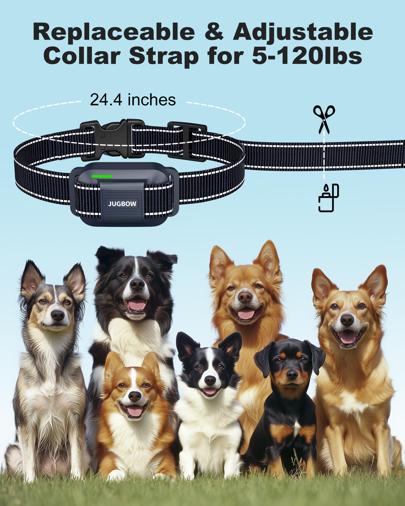 Jugbow Dog Shock Collar - 4200Ft Dog Training Collar With Remote For 5-120Lbs Small Medium Large Dogs, Ipx8 Waterproof E Collar