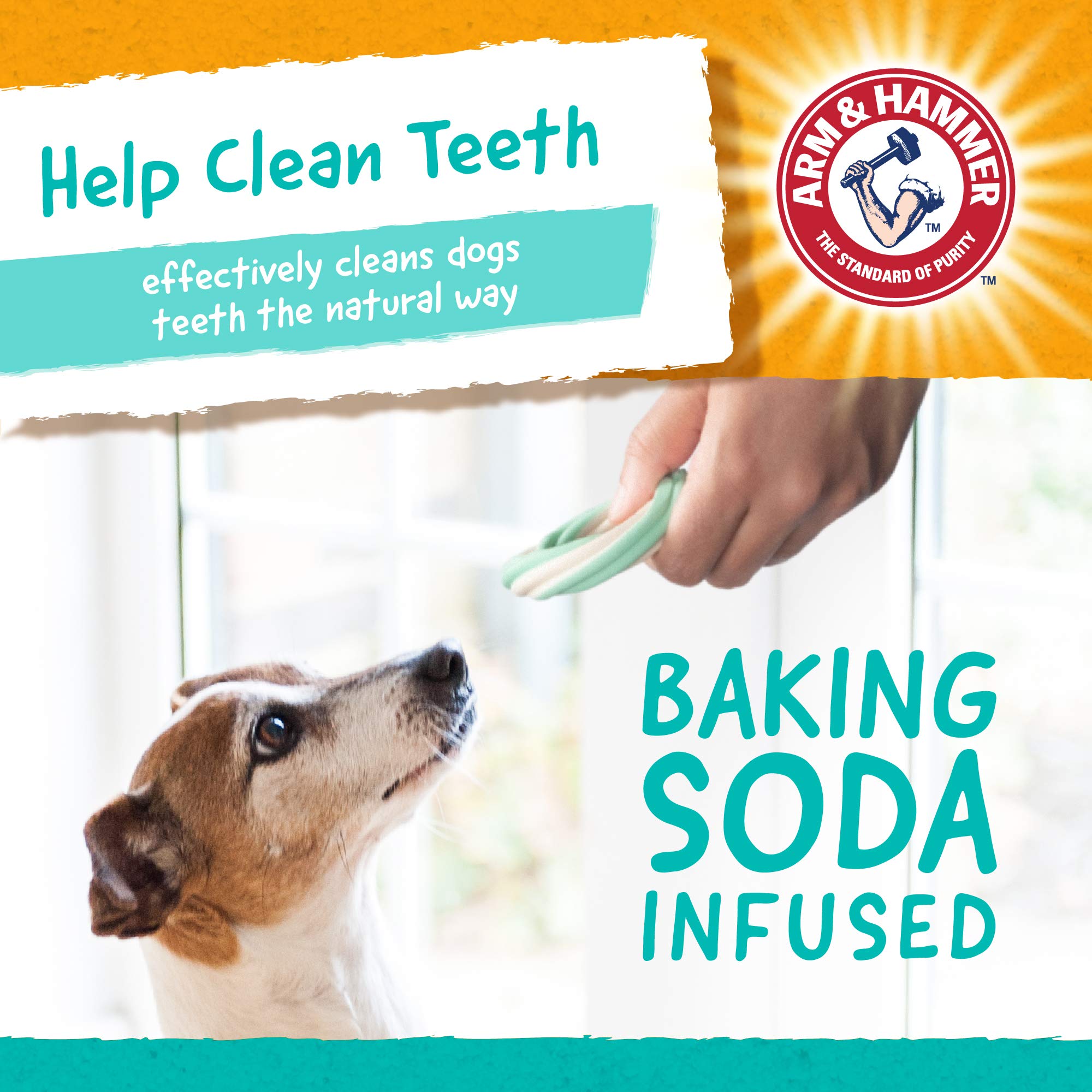 Arm & Hammer for Pets Ringers Dental Treats for Dogs  Dental Chews Fight Bad Dog Breath, Plaque & Tartar Without Brushing  Fresh