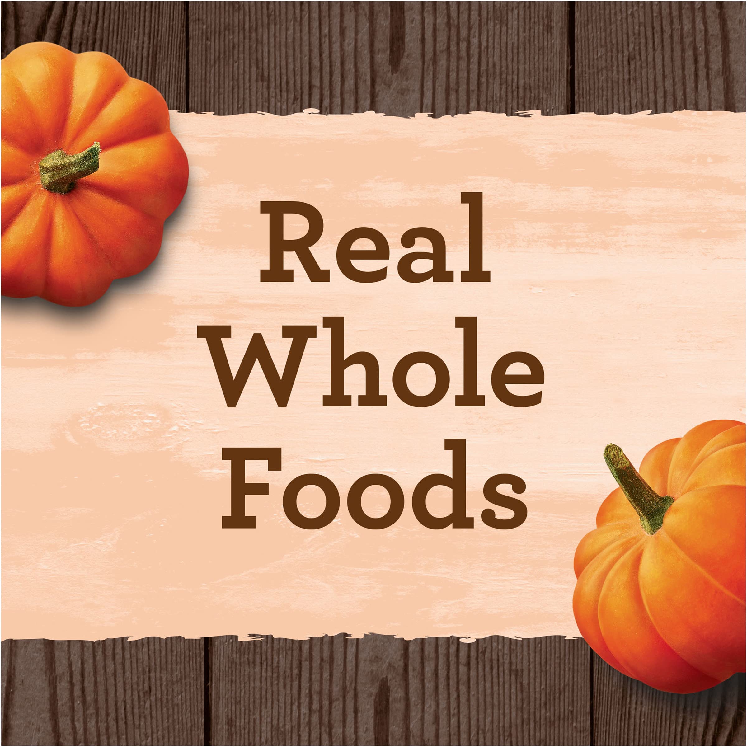 Merrick Oven Baked Natural Dog Treats, Pumpkin Patch, Made with Real Pumpkin, Hand Crafted in Small Batches, 4 Simple Ingredient