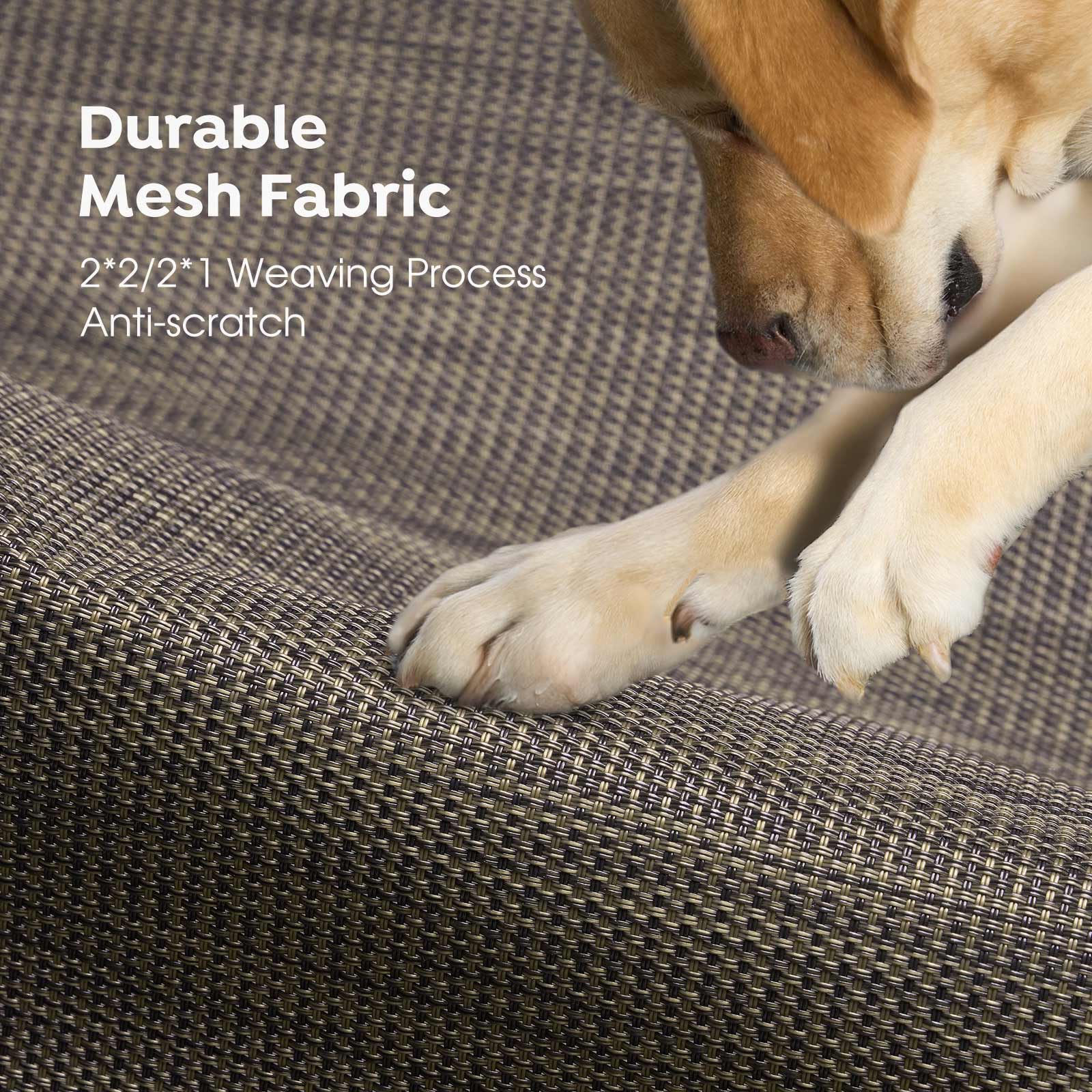 Veehoo Original Outdoor Elevated Dog Bed, Cooling Raised Dog Cot For Large Dogs, Portable Standing Pet Hammock Platform With Was