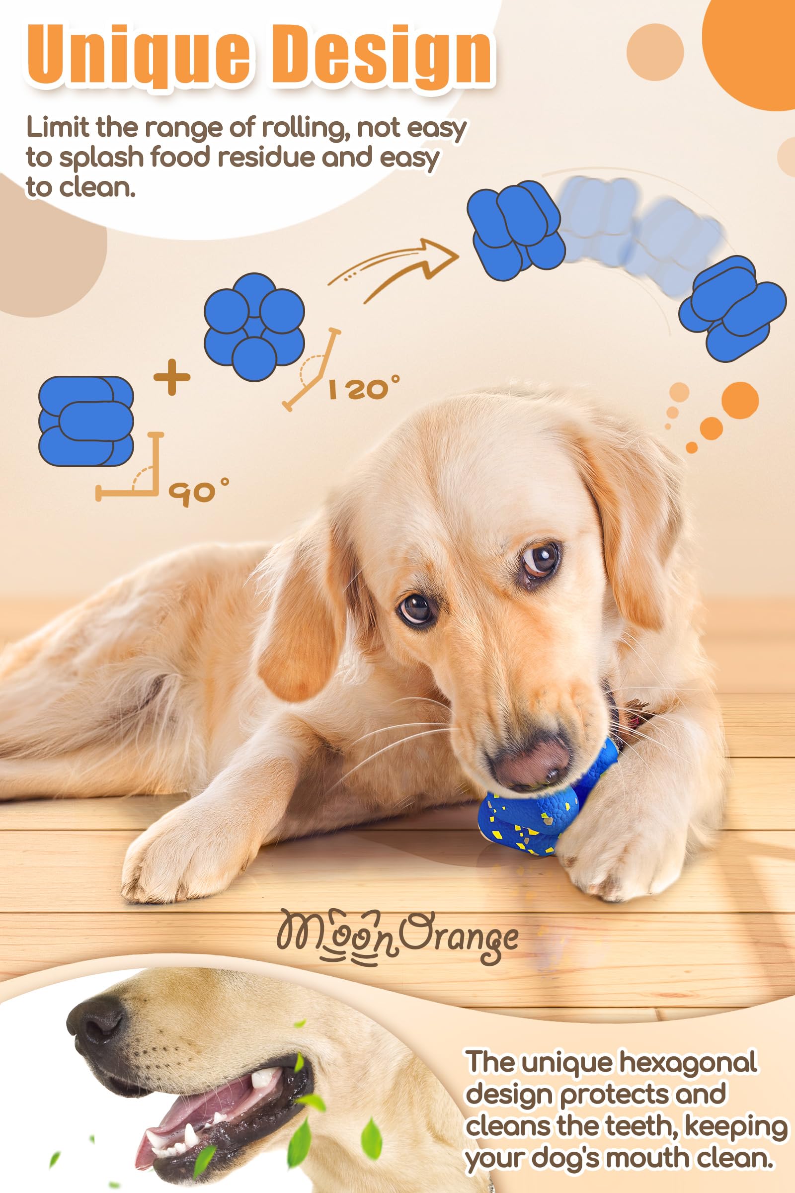 Upgrade Undirected Dog Balls For Aggressive Chewers, Tennis Balls For Dogs, Durable Bouncy Dog Toy Balls, Interactive Dog Toys F