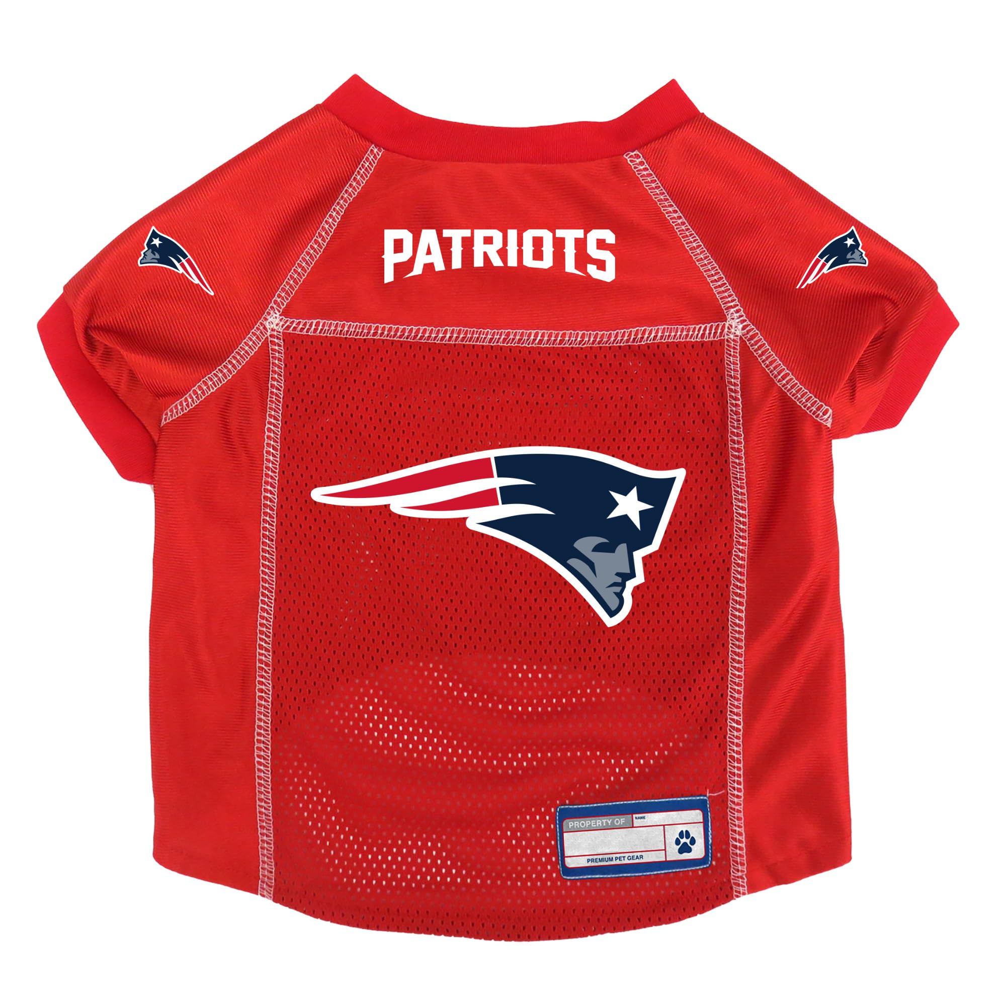 Littlearth NFL New England Patriots Basic Pet Jersey, Large