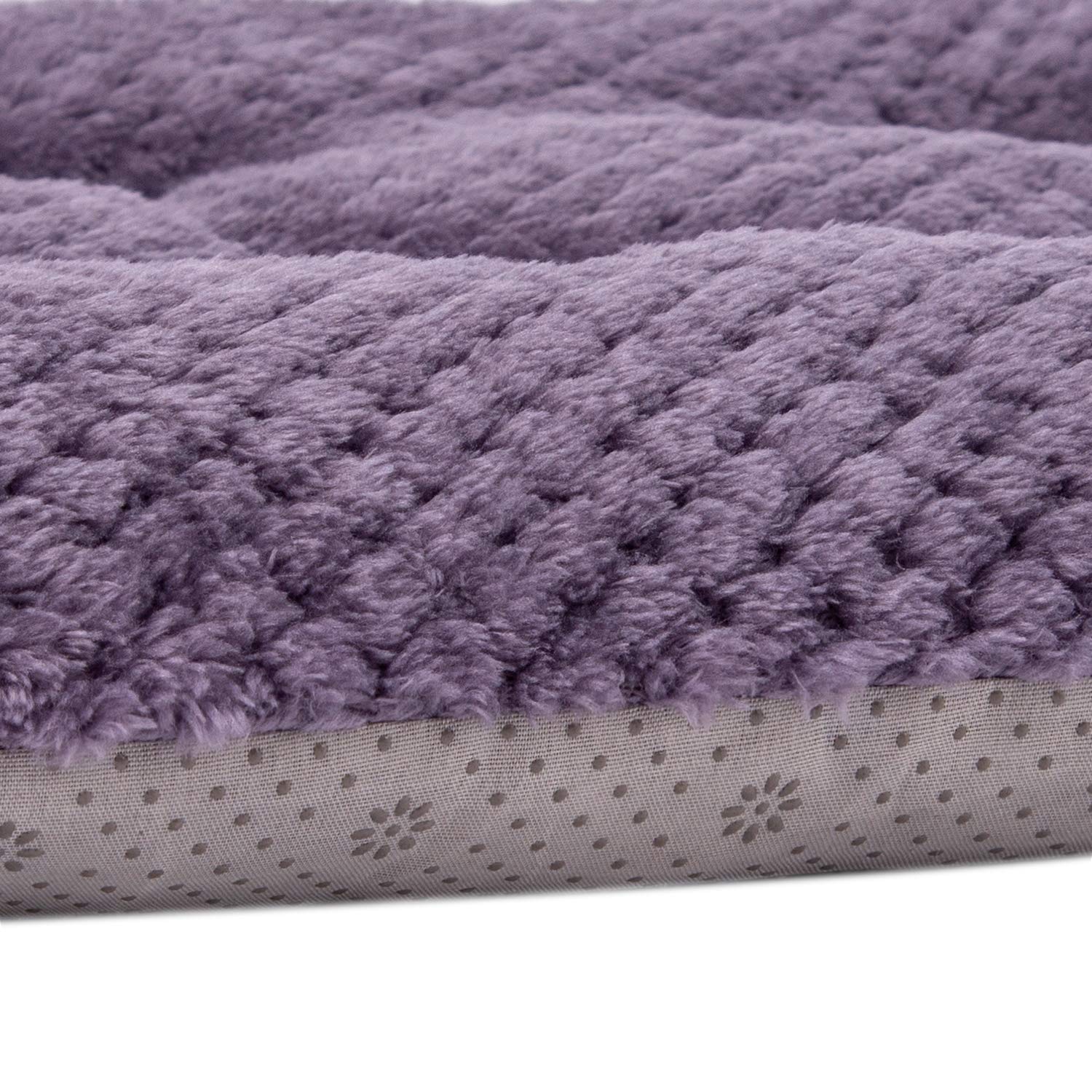 Wonder Miracle Fuzzy Deluxe Pet Beds, Super Plush Dog Or Cat Beds Ideal For Dog Crates, Machine Wash & Dryer Friendly (15' X 23', S-Grape Purple)