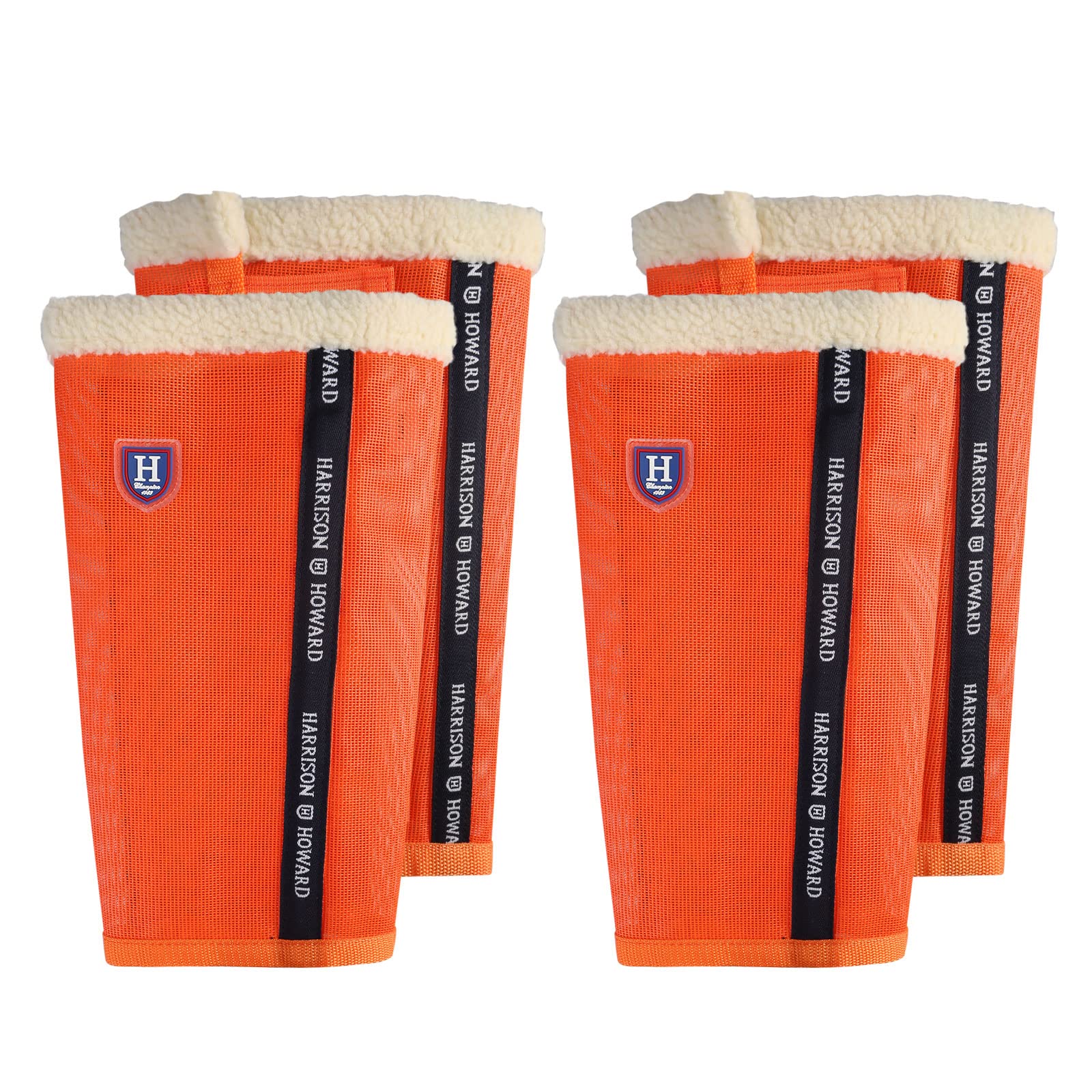 Harrison Howard Loose-Fitting Horse Fly Boots Uv-Protective, Breathable, Tear-Resistant Fine Mesh Leggins Stay-On Comfortable Fl