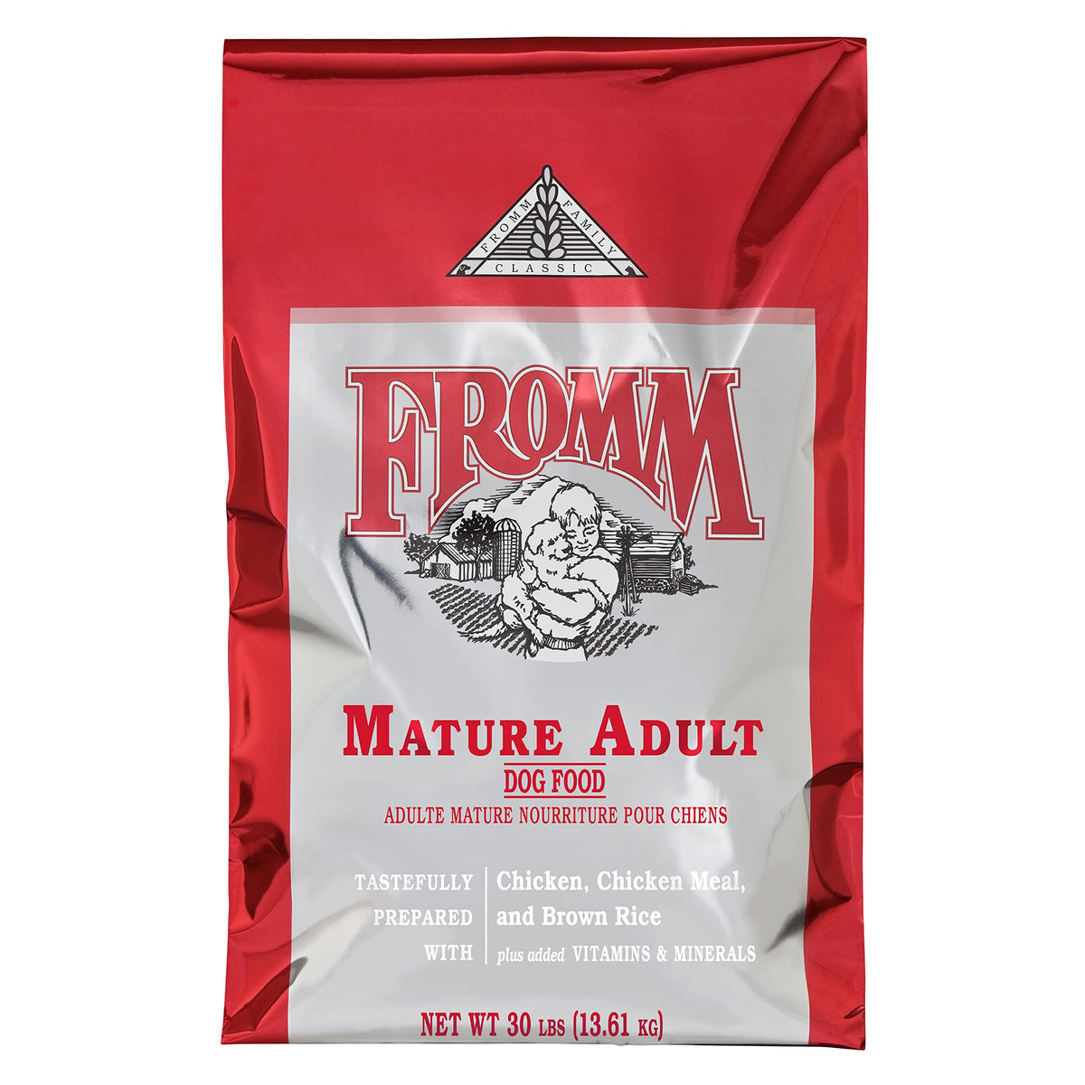 Fromm Classic Mature Adult Dog Food - Senior Dry Dog Food For Large, Medium, & Small Breeds - Chicken Recipe - 30 Lb