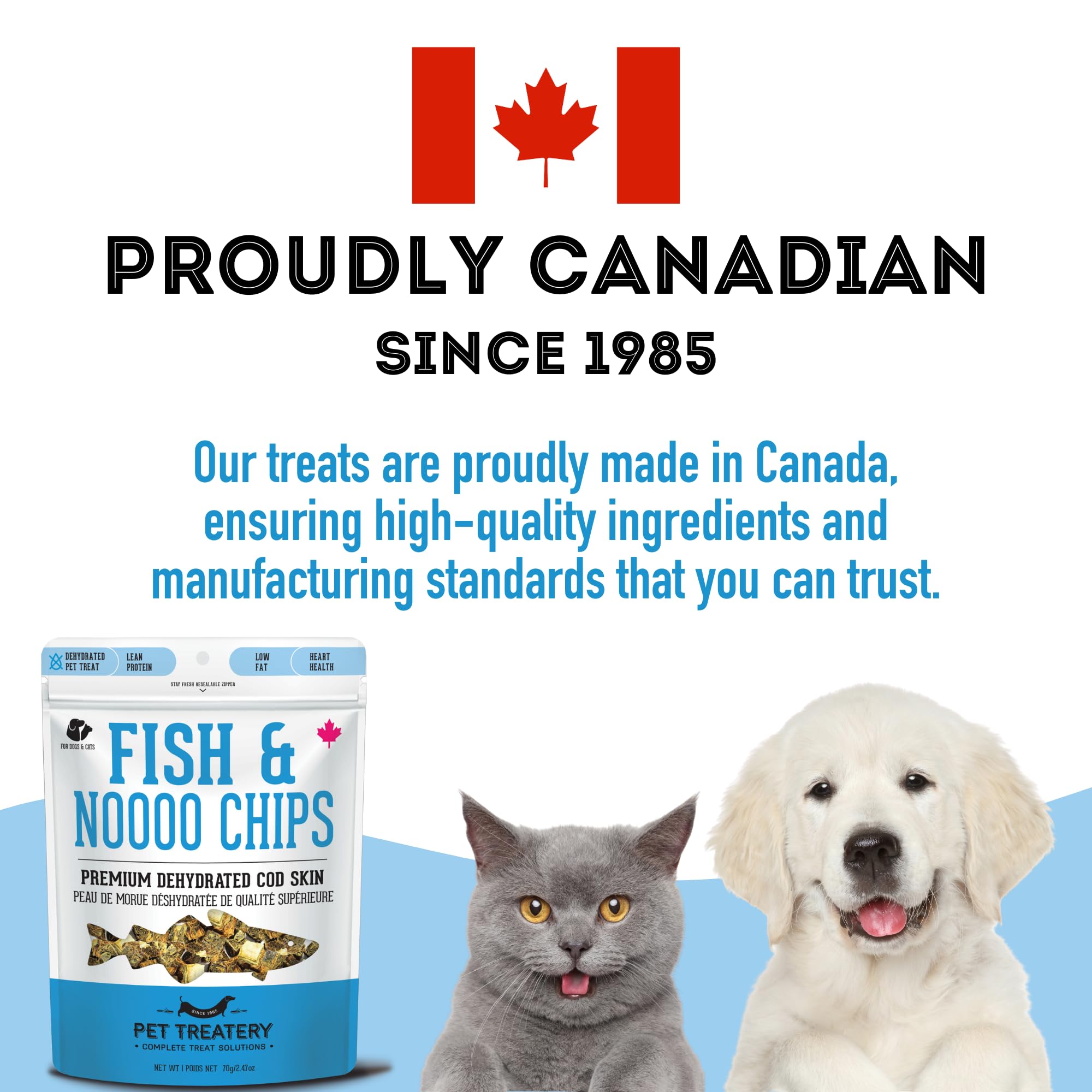 The Granville Island Pet Treatery Dehydrated Cod Skin for Dogs & Cats (5.3 oz, Pack of 1) - Dehydrated Single Ingredient Dog Tre