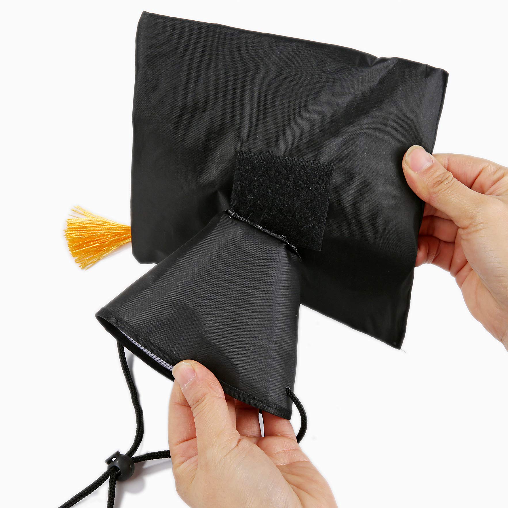 Dog Graduation Cap With Yellow Tassel And Black Pet Graduation 2025 Bandana