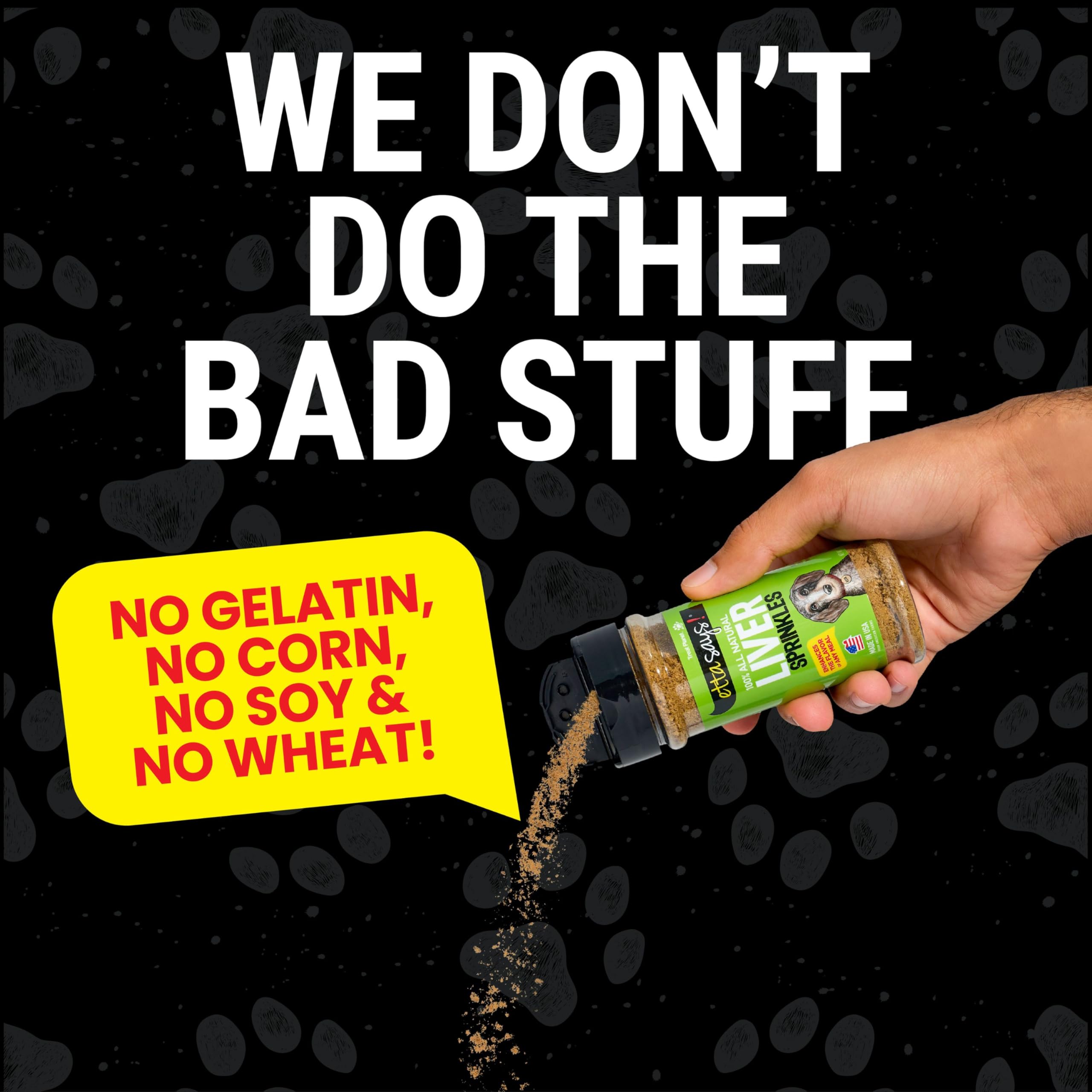 etta says! Liver Sprinkles for Dogs - High Protein Food Topper - Boosts Flavor - 100% Natural and Made in USA (Pack of 1)