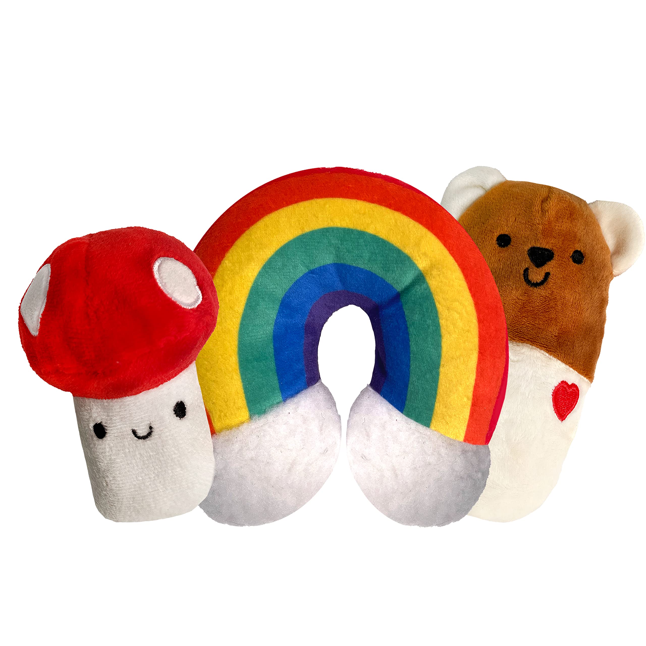 Tonbo Cute Fun Plush Dog Toys (Forest Friends Combo)