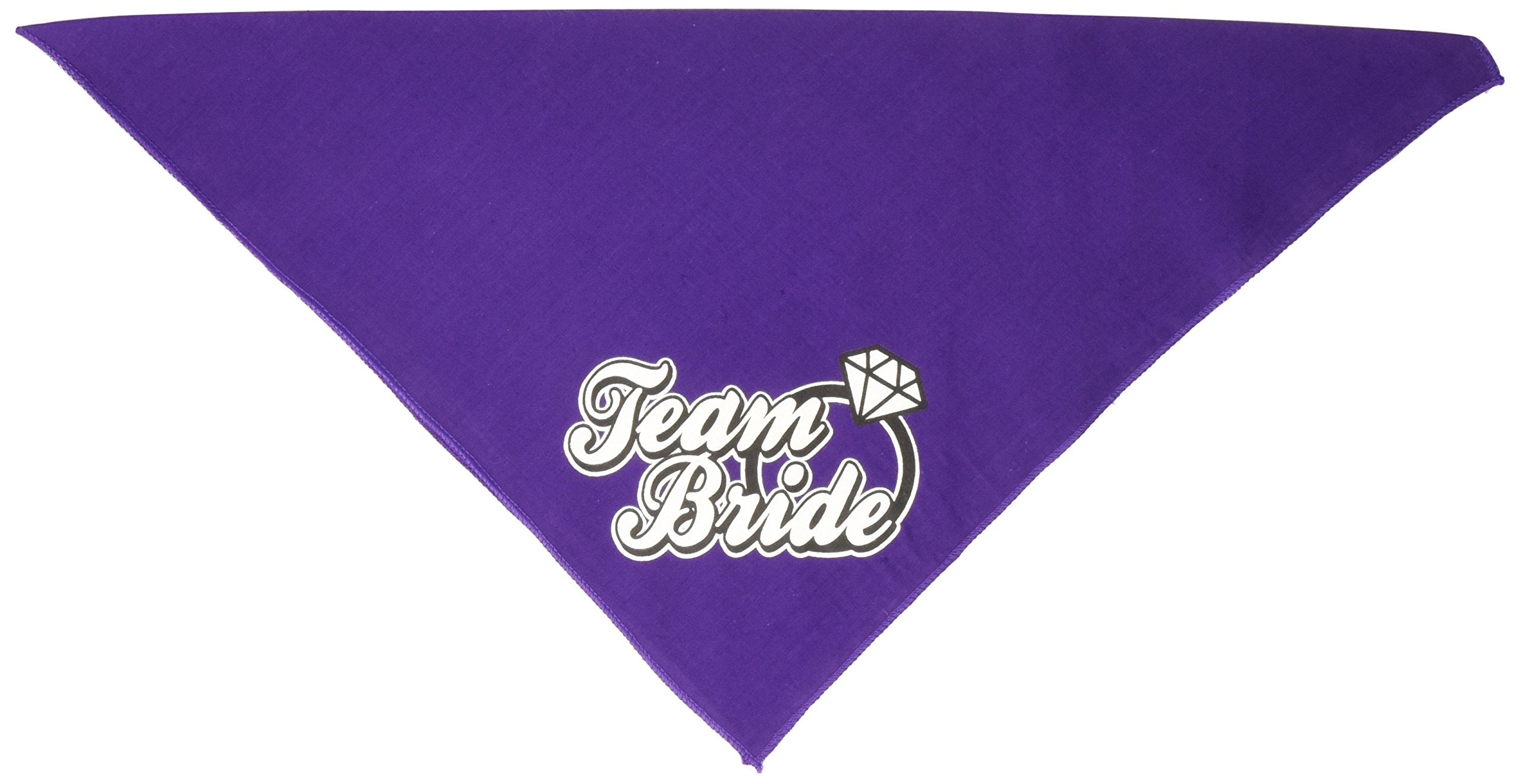 Mirage Pet Products Team Bride Screen Print Bandana, Small, Purple