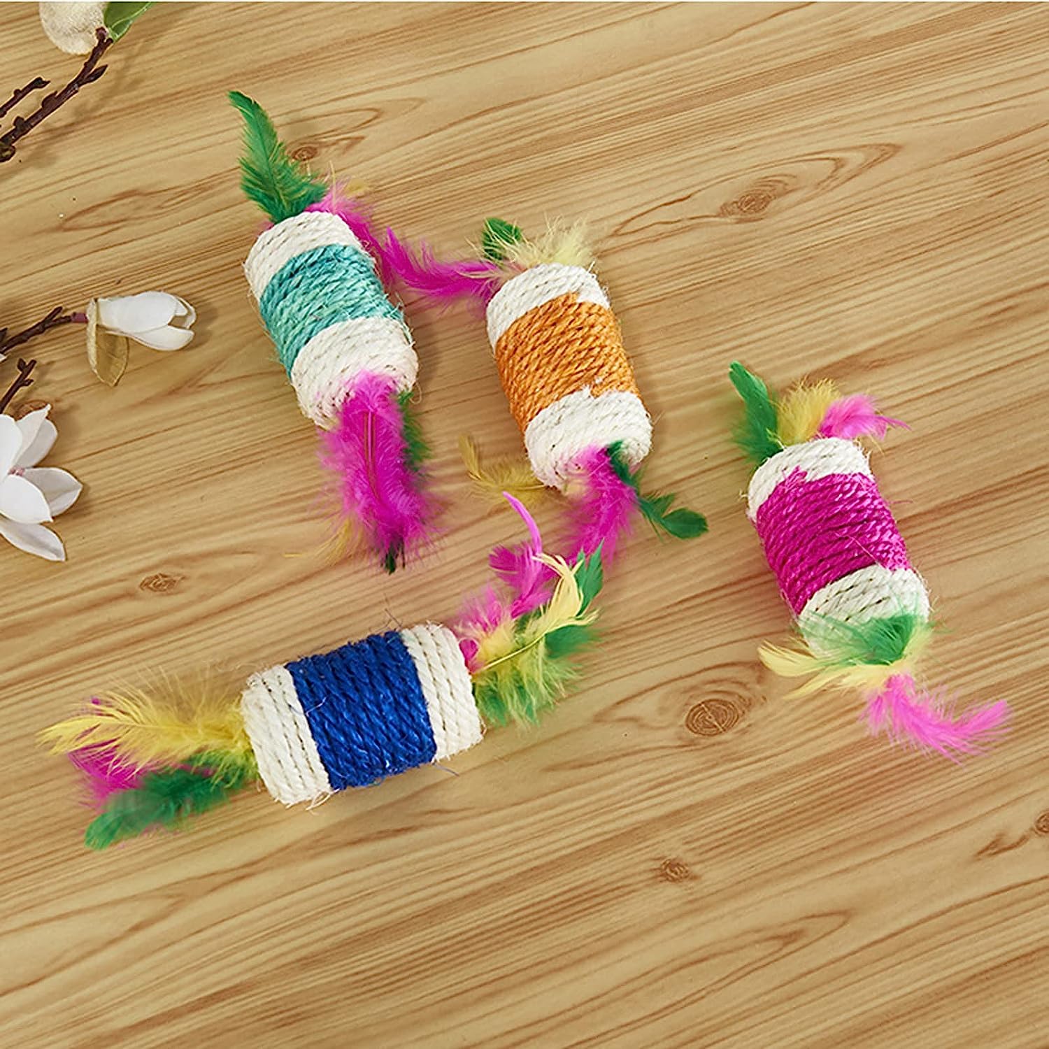 Dog Trust Cat Toys Shaped In Cyclinder I Scratch Board Cat I Scratcher Toy For Cats,Interactive Cat Toy With Hanging Rope I Kitt