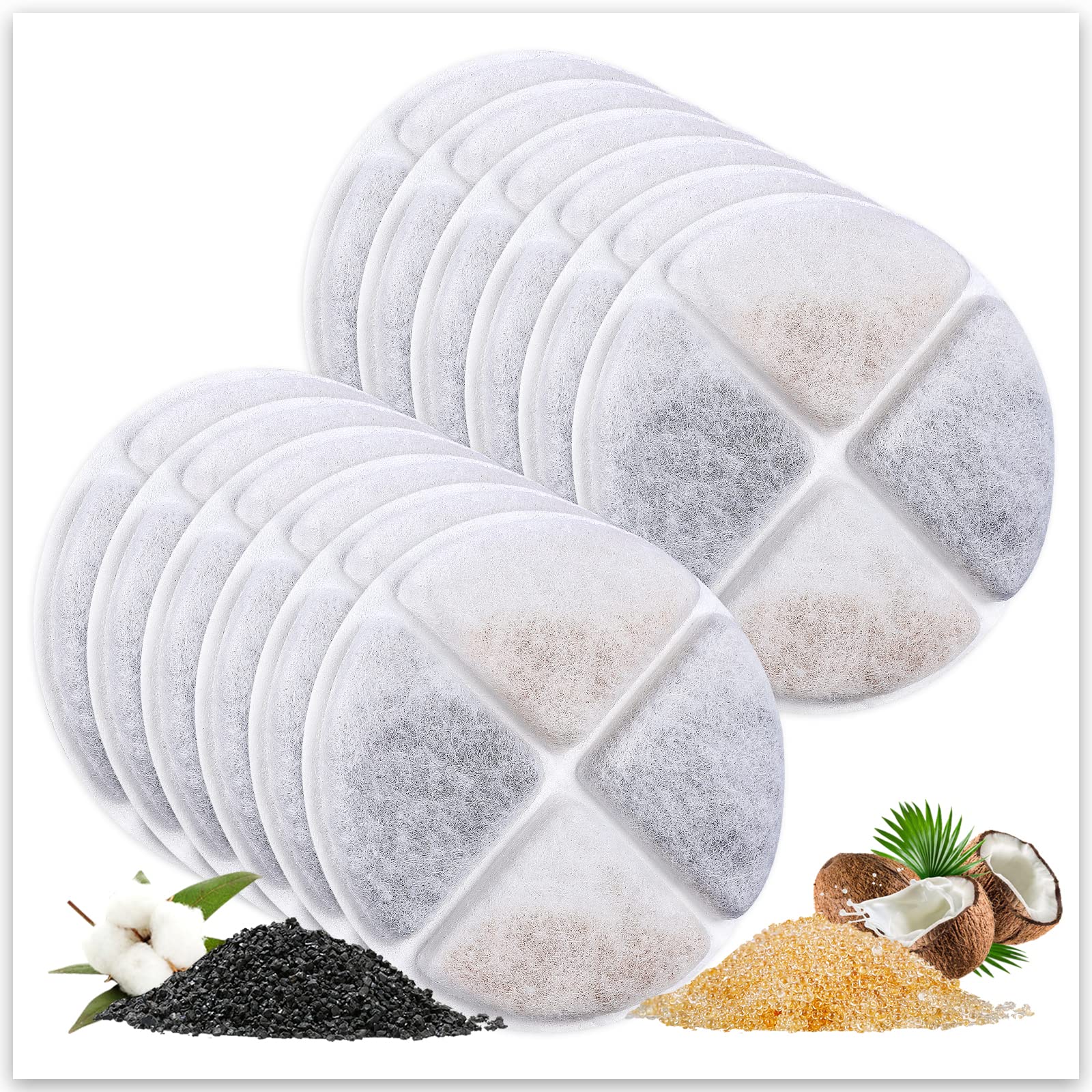 Myfatboss 12 Pack Cat Filters For Water Fountain