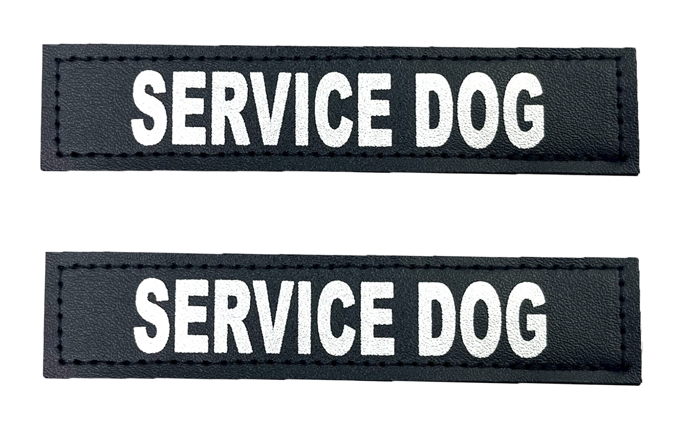 Albcorp Reflective Service Dog Patch With Hook Backing For Service Animal Vests/Harnesses Extra Small (3.5 X 1) Inch