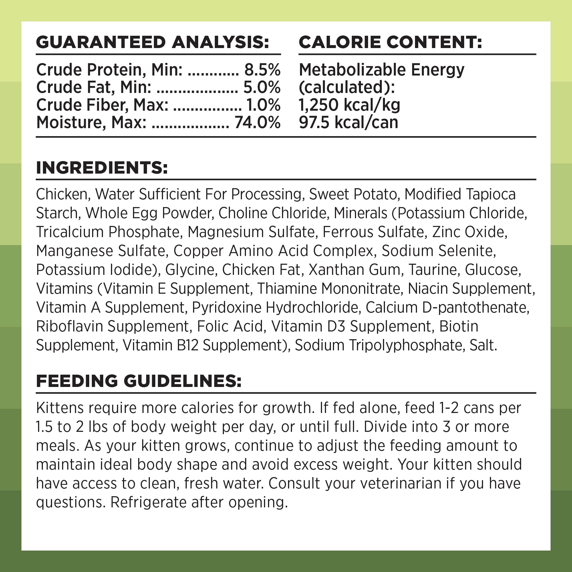BIXBI Rawbble Chicken Pate Recipe for Kittens Cans - Grain Free, Protein Rich Wet Kitten Food-(2.75 Ounce Cans, Case of 24)