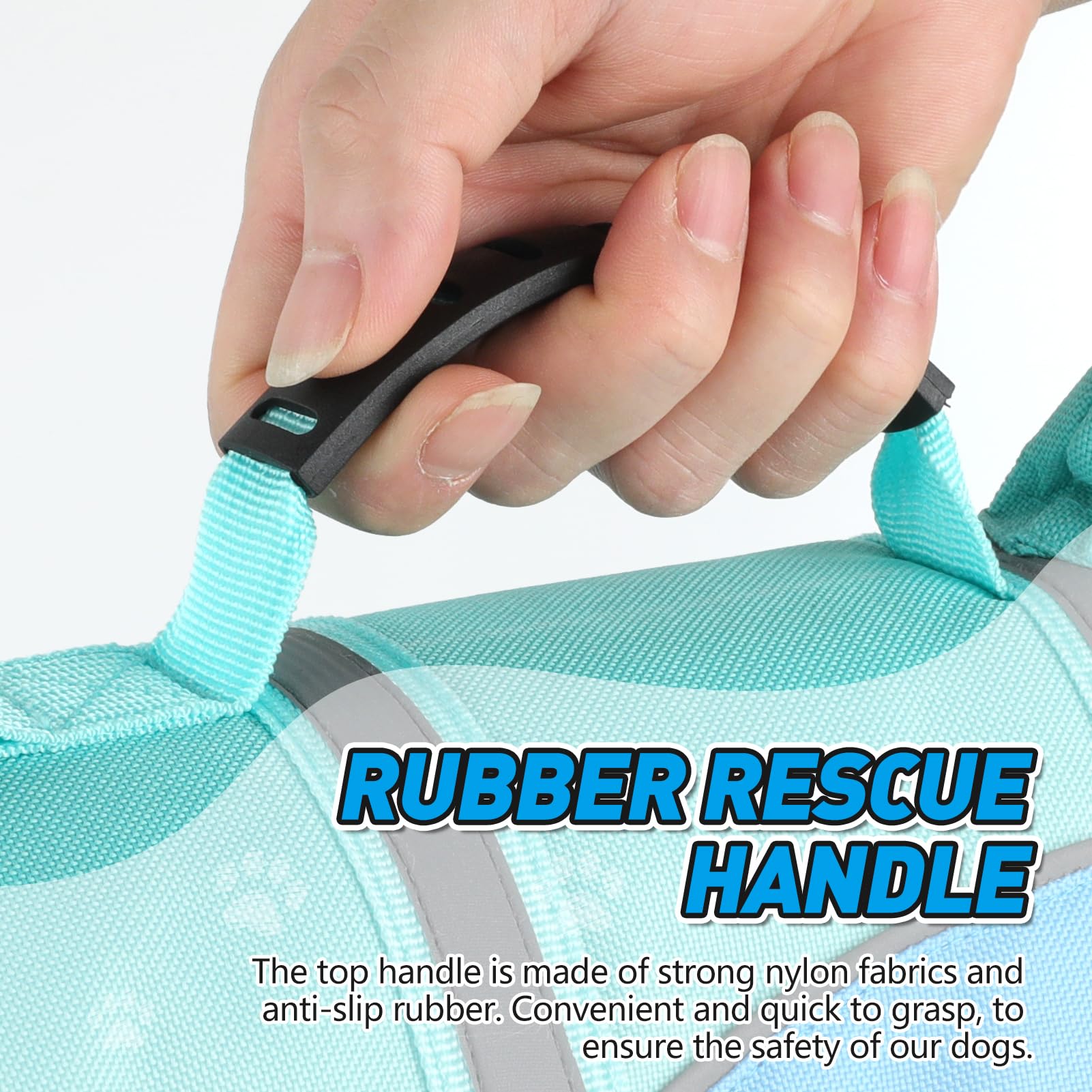 Doglay Shark Dog Life Jacket With Adjustable Vests For Swimming Boating, Ripstop Pet Flotation Vest For Small Medium Large Dogs