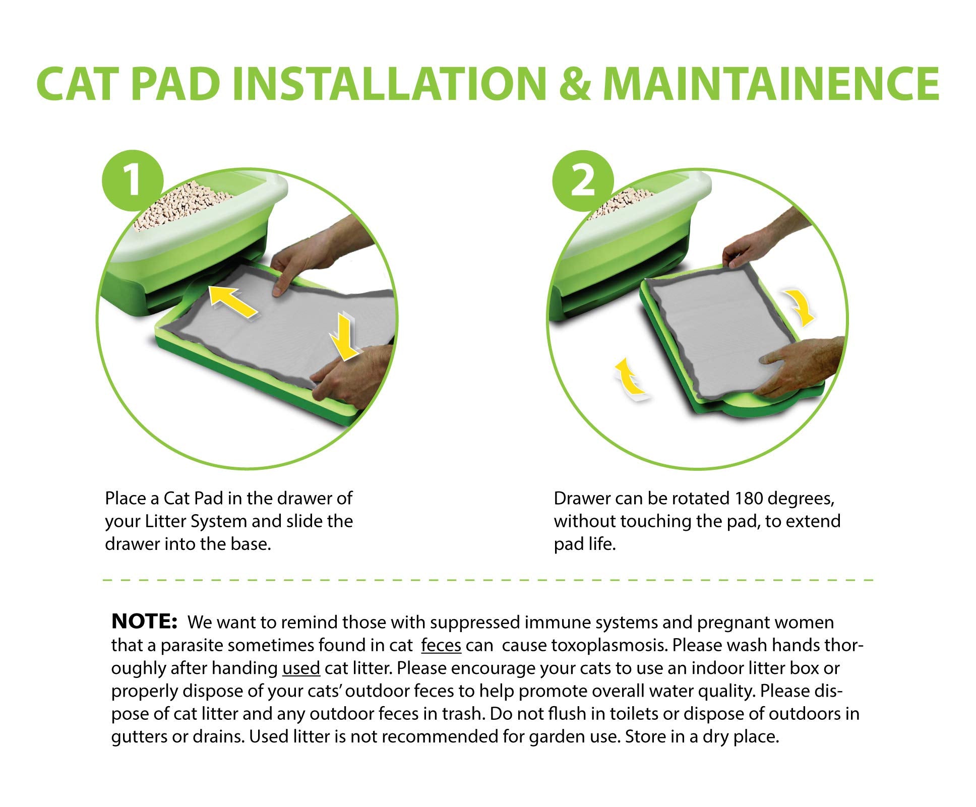 Peritas Activated Carbon Cat Pads For Breeze Tidy Cat Litter System