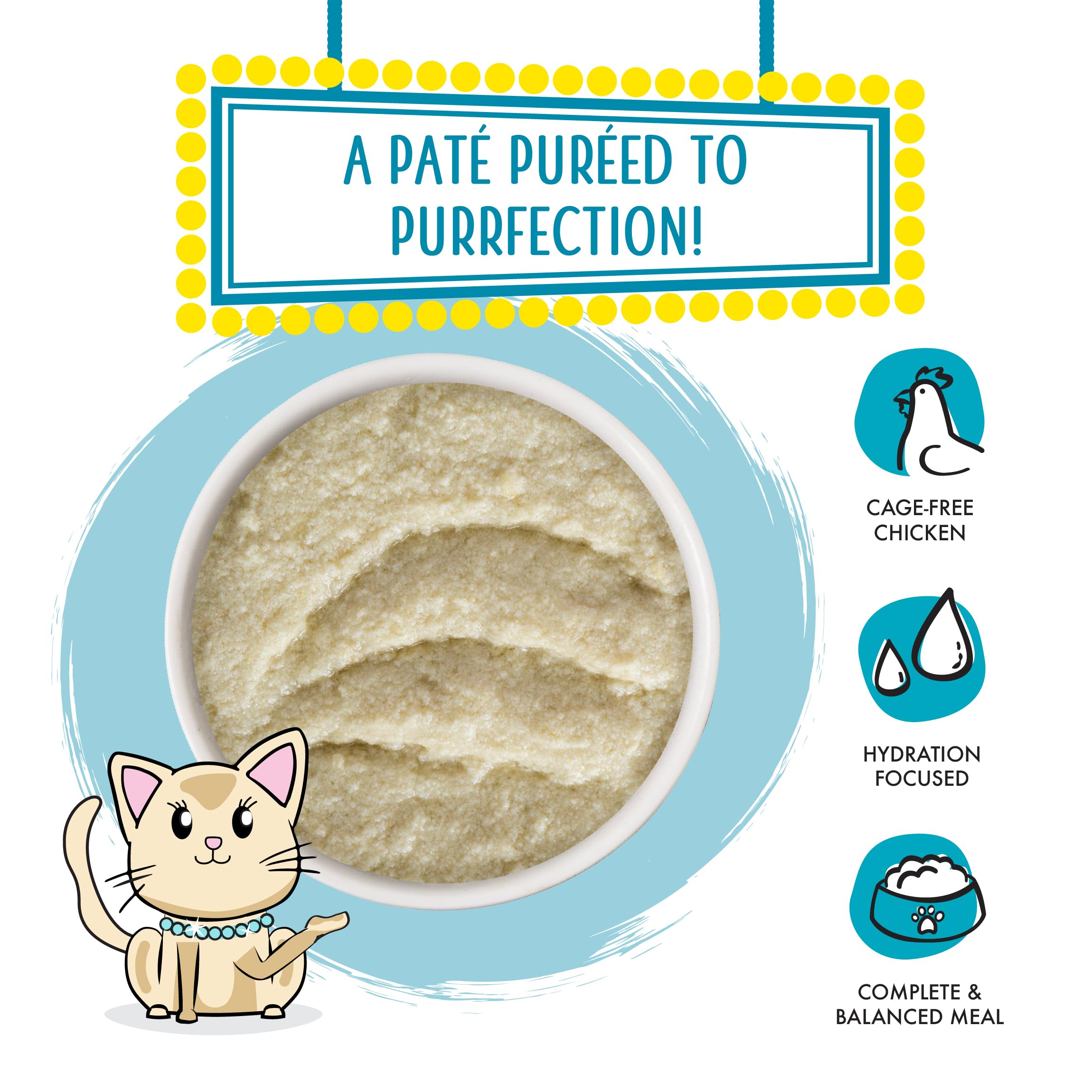 Weruva Wet Cat Food, Press Your Lunch with Chicken Pate, 10oz Can, Pack of 12