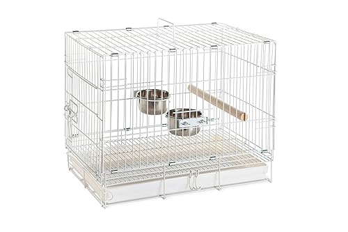 Prevue Pet Products Travel Bird Cage 1305 White, 20-Inch By 12-1/2-Inch By 15-1/2-Inch