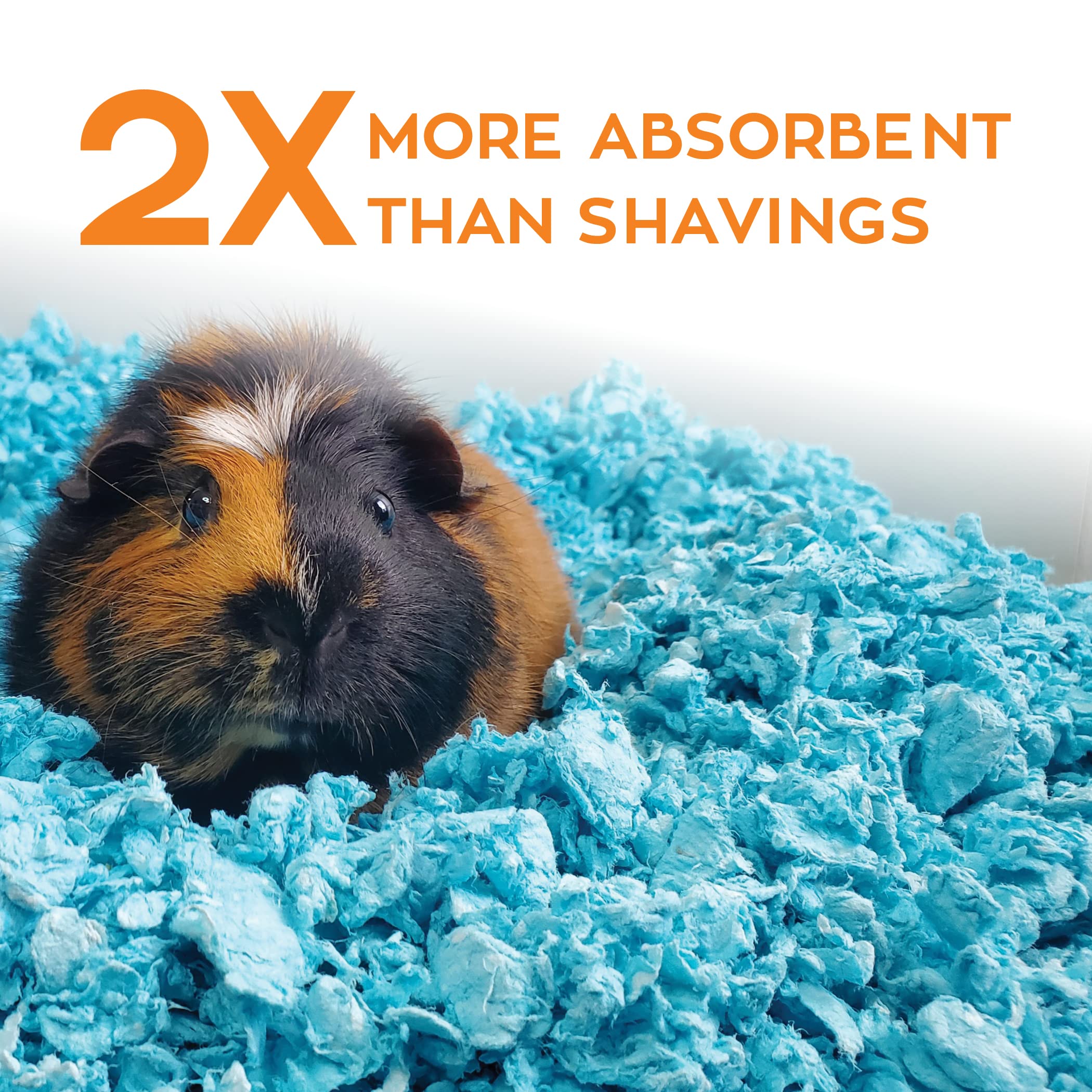 Carefresh 99% Dust-Free Blue Natural Paper Small Pet Bedding With Odor Control, 50 L