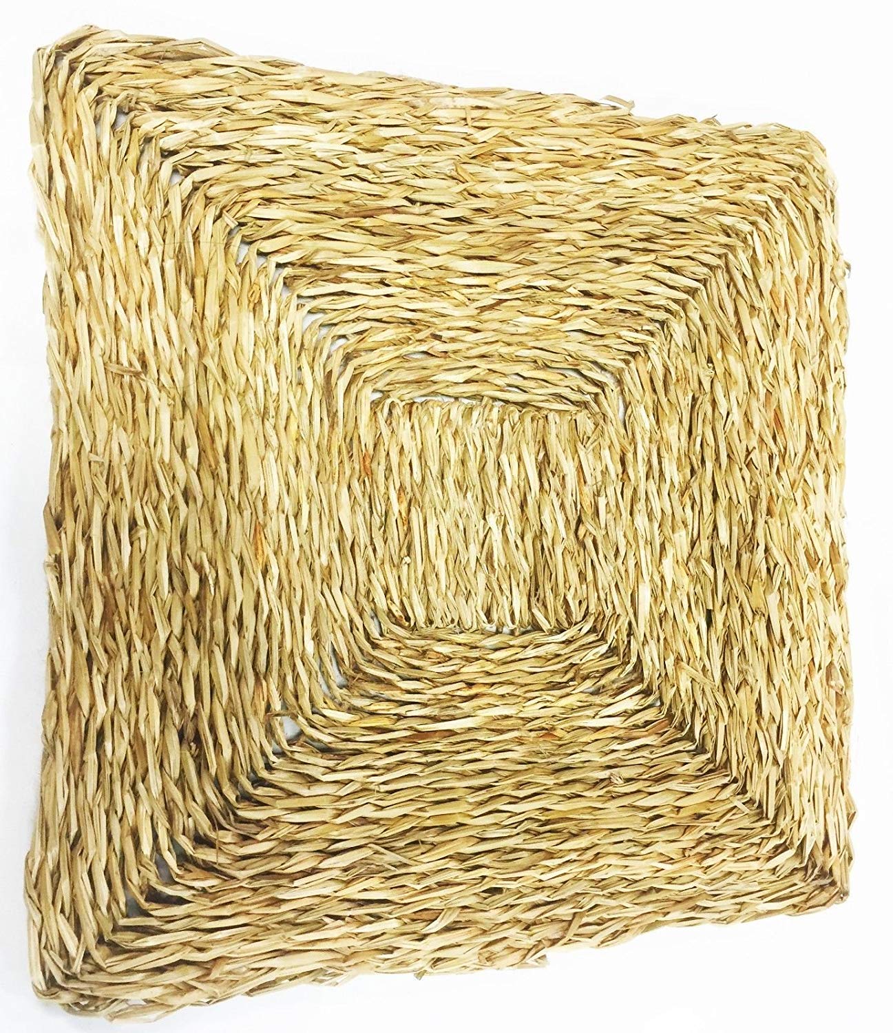 Bonka Bird Toys 1296 Seagrass Mat Square 12 Inch Foraging Bird Toy Parrot Cage Toys Cages Craft Part Rabbit Part