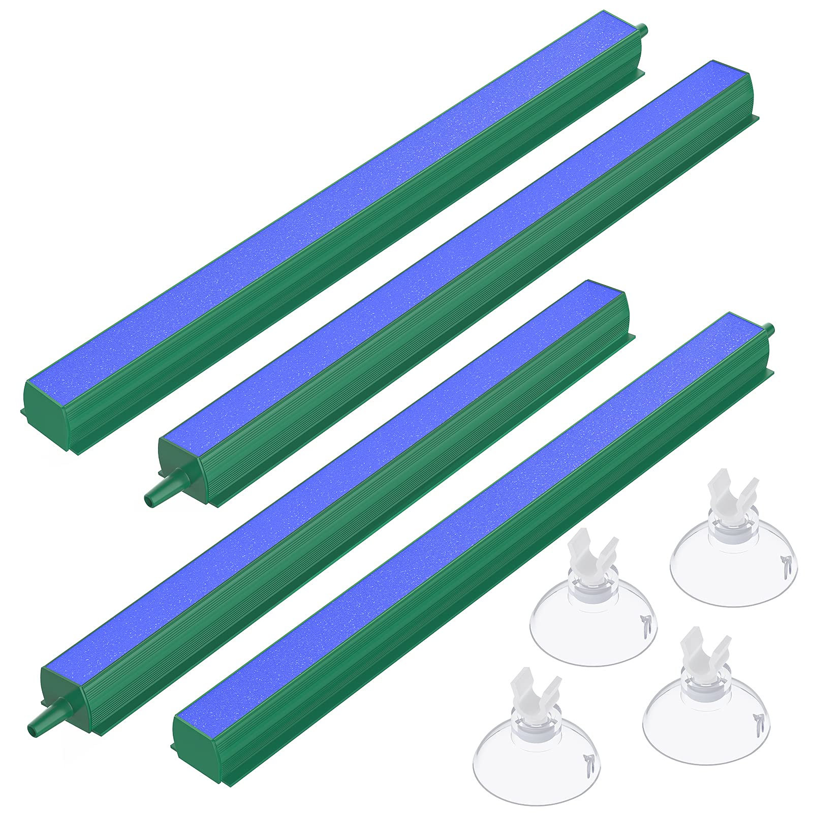 Pawfly Aquarium Air Stone Bar Bubbler 8 Inch, Fish Tank Bubbler Stone with 4 Suction Cups Square Oxygen Diffuser for Air Pump Fi