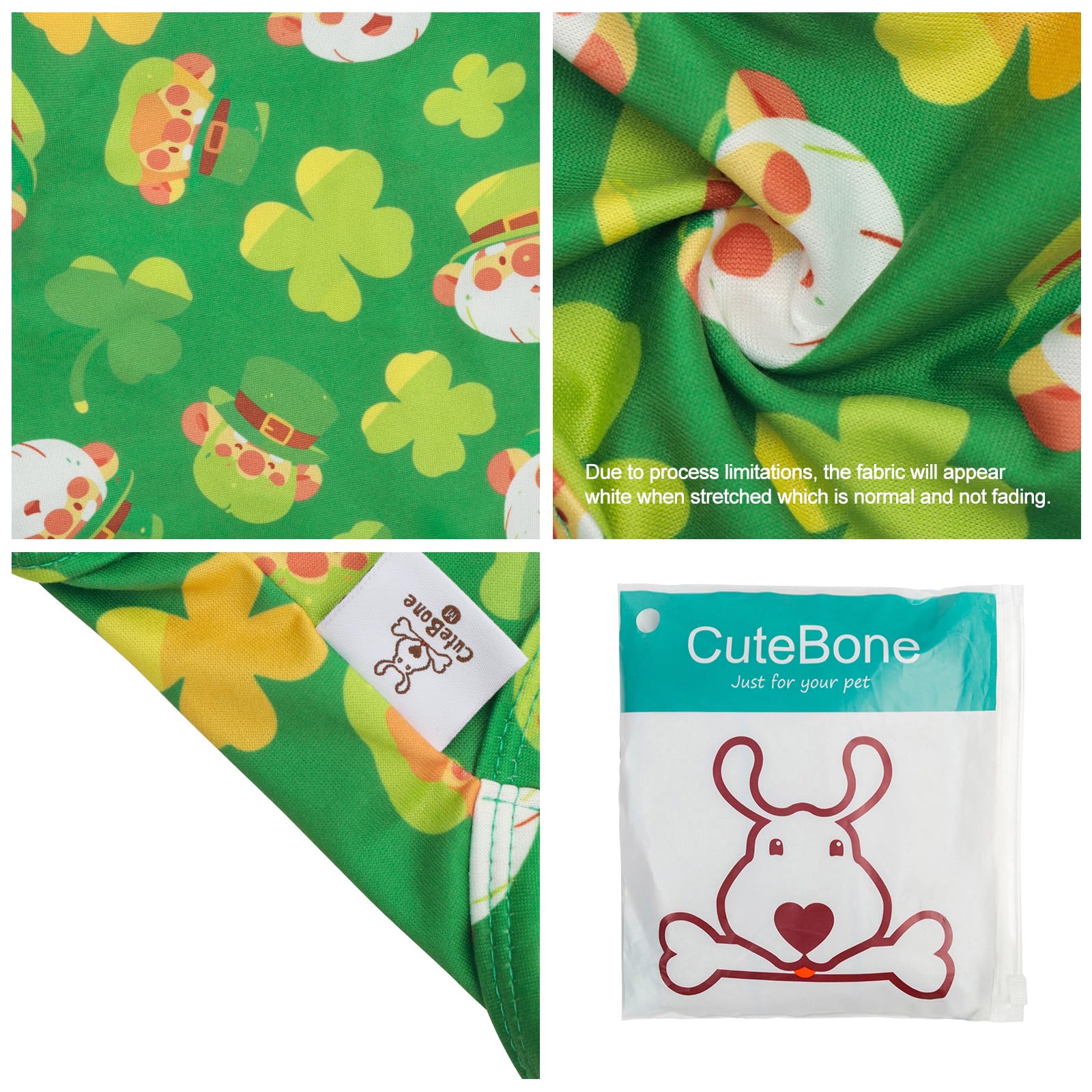 Cutebone Soft St.Patrick'S Day Dog Shirt Lightweight Small Puppy T-Shirts Pet Clothes Breathable Tee Vest Stretchy Outfit Cat Ap