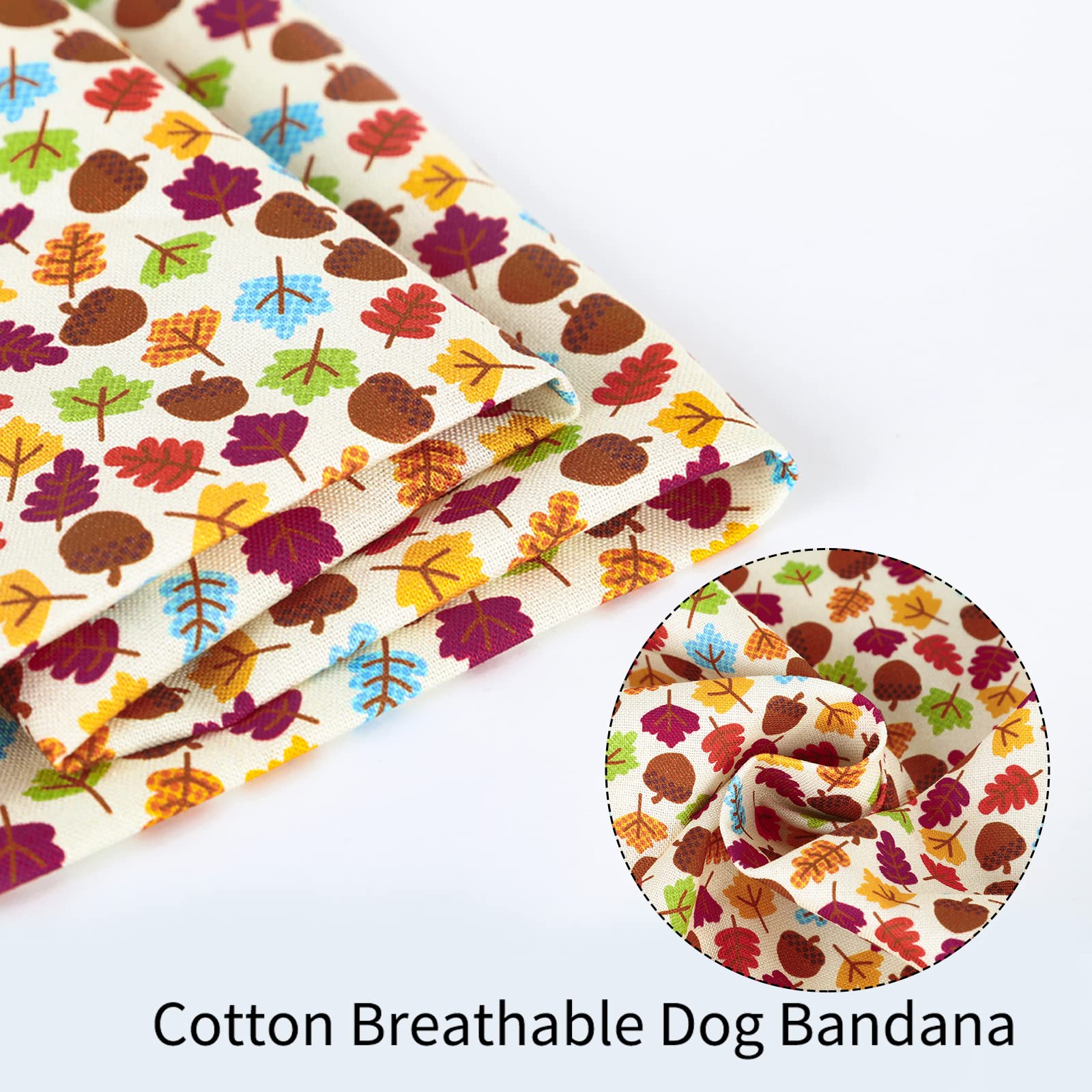Aring Pet Maple Dog Bandanas - Autumn Leaf Cat & Dog Scarf Bibs For Small To Large Pets