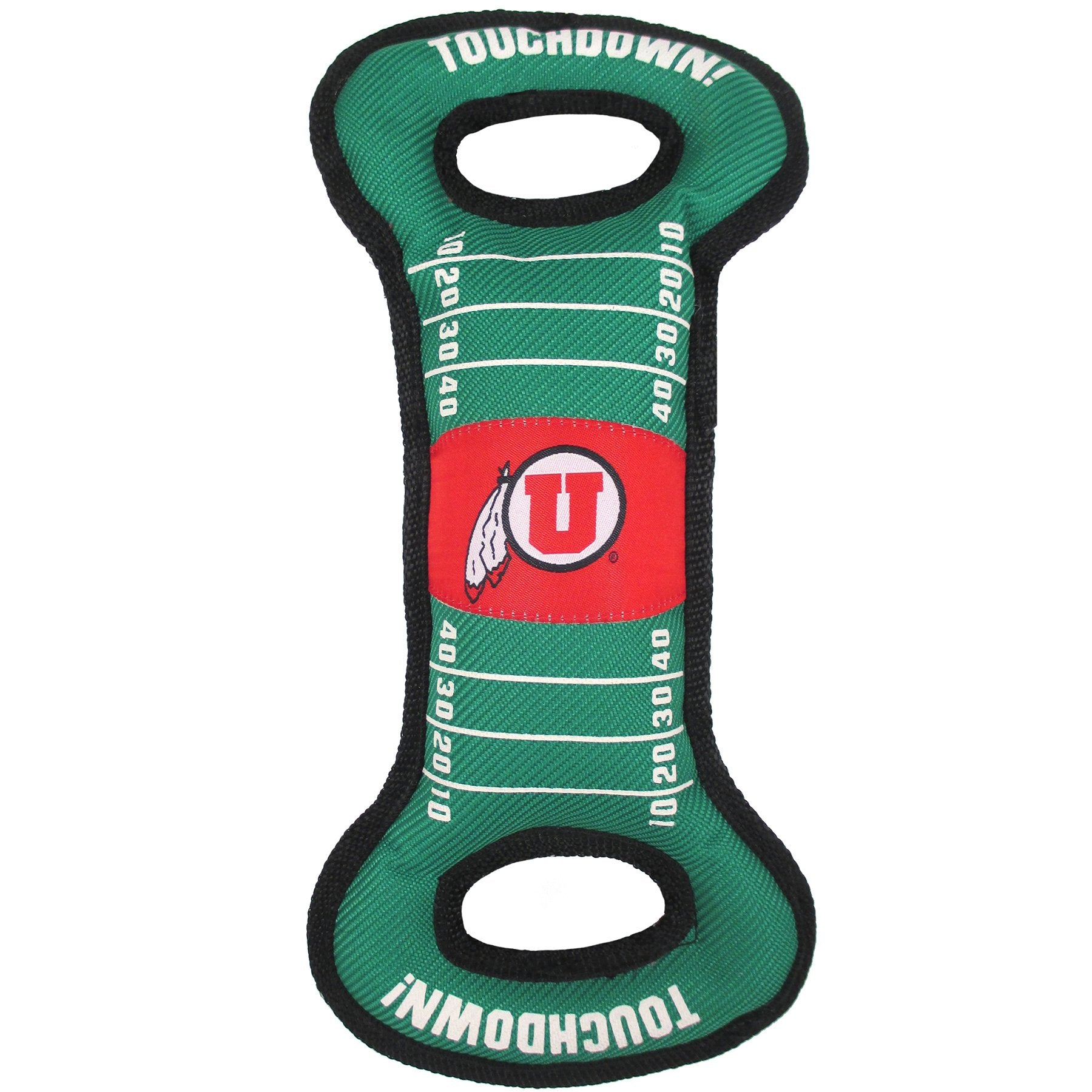 Pets First Ncaa Football Field Dog Toy With Squeaker. - Utah Utes - For Tug, Toss, And Fetch. - Tough & Durable Pet Toy, 1 Count