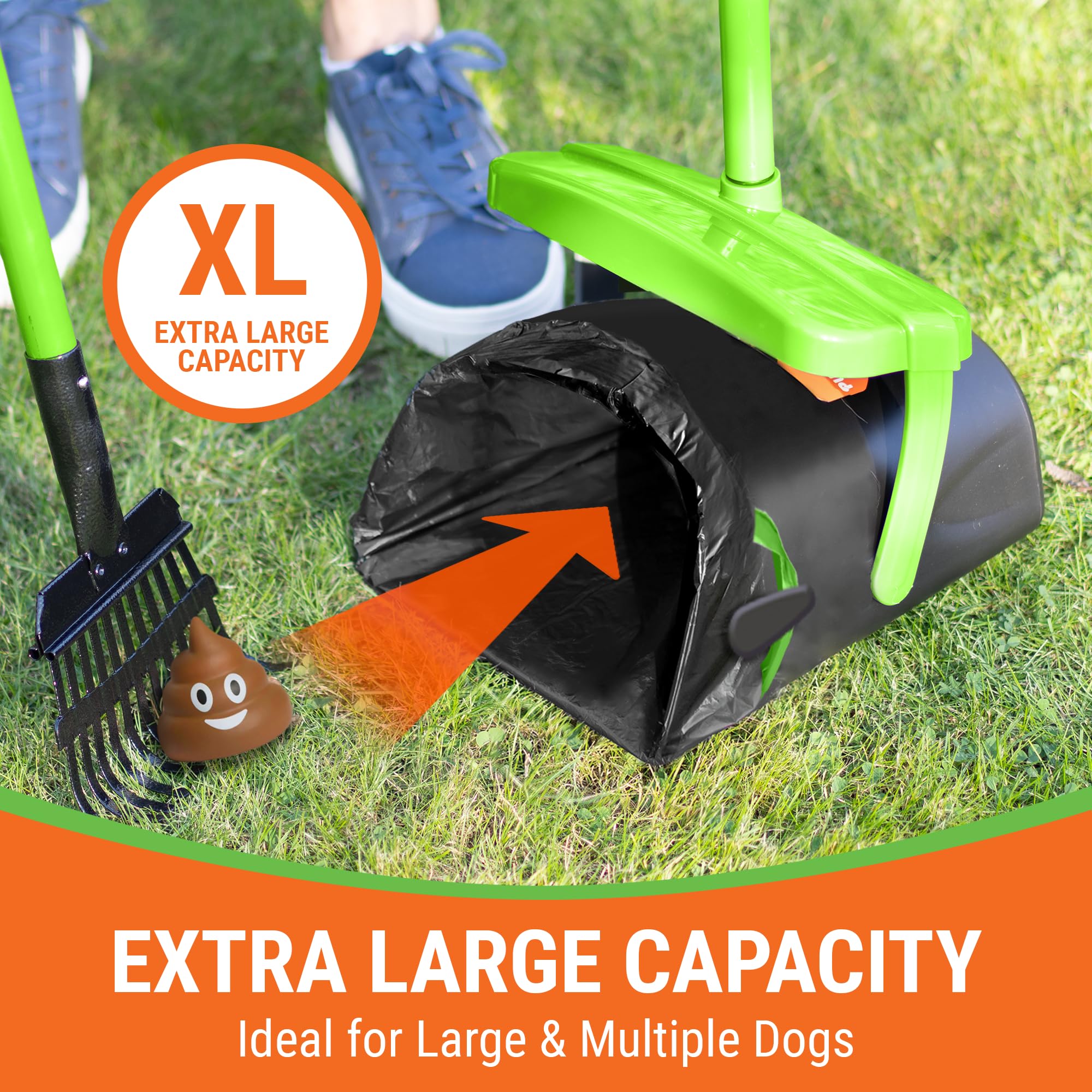 Pupzle Pooper Scooper Replacement Bags for Side Clips, for Swivel Bin with Bag Attachment, 30 Poop Scoop Replacement Bags, Poope