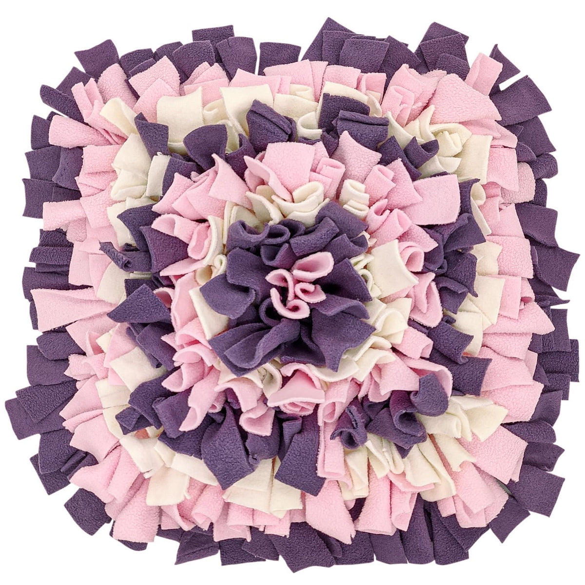 Livekey Pet Snuffle Mat For Dogs, Dog Feeding Mat, Nosework Training Mats For Foraging Instinct Interactive Puzzle Toys (Pink&Vi