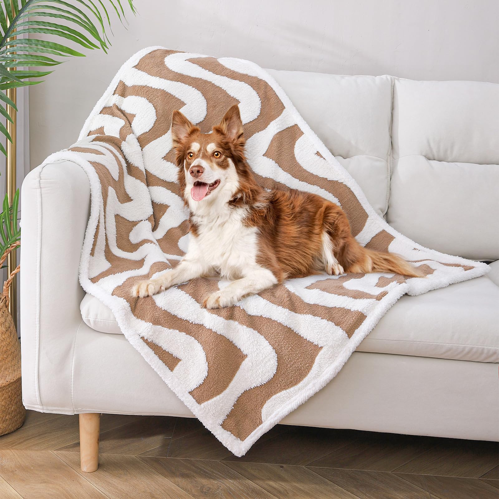 Beautyzoo Waterproof Dog Blankets For Small Dogs Washable- Reversable Dog Blanket For Furniture, Sofa, Couch, Crate, Car- Soft S