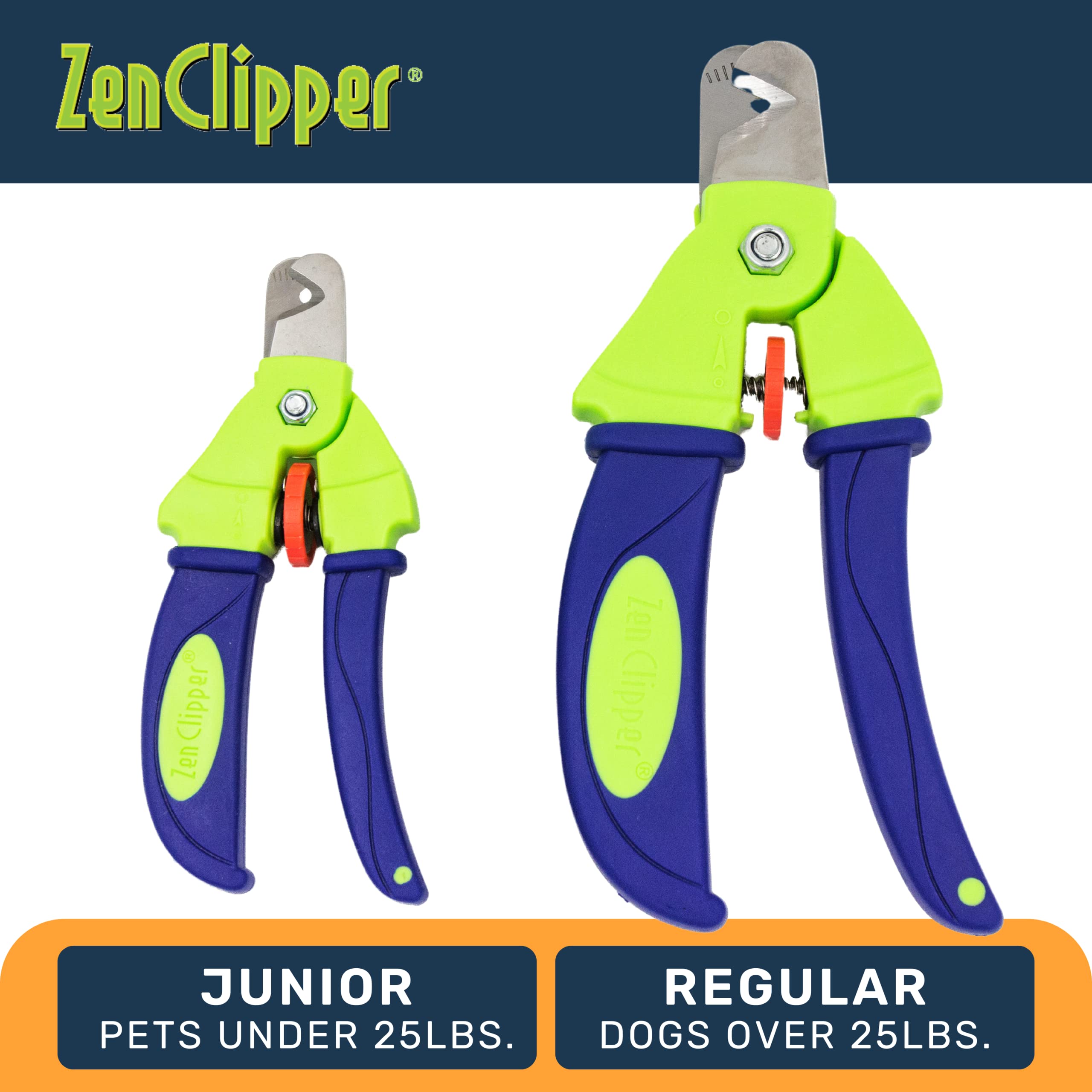 Zen Clipper Precise Safer Pet Nail Trimmer - Fully Adjustable Pet Claw Clipper For Dogs And Cats - Trims Only The Amount Of Nail