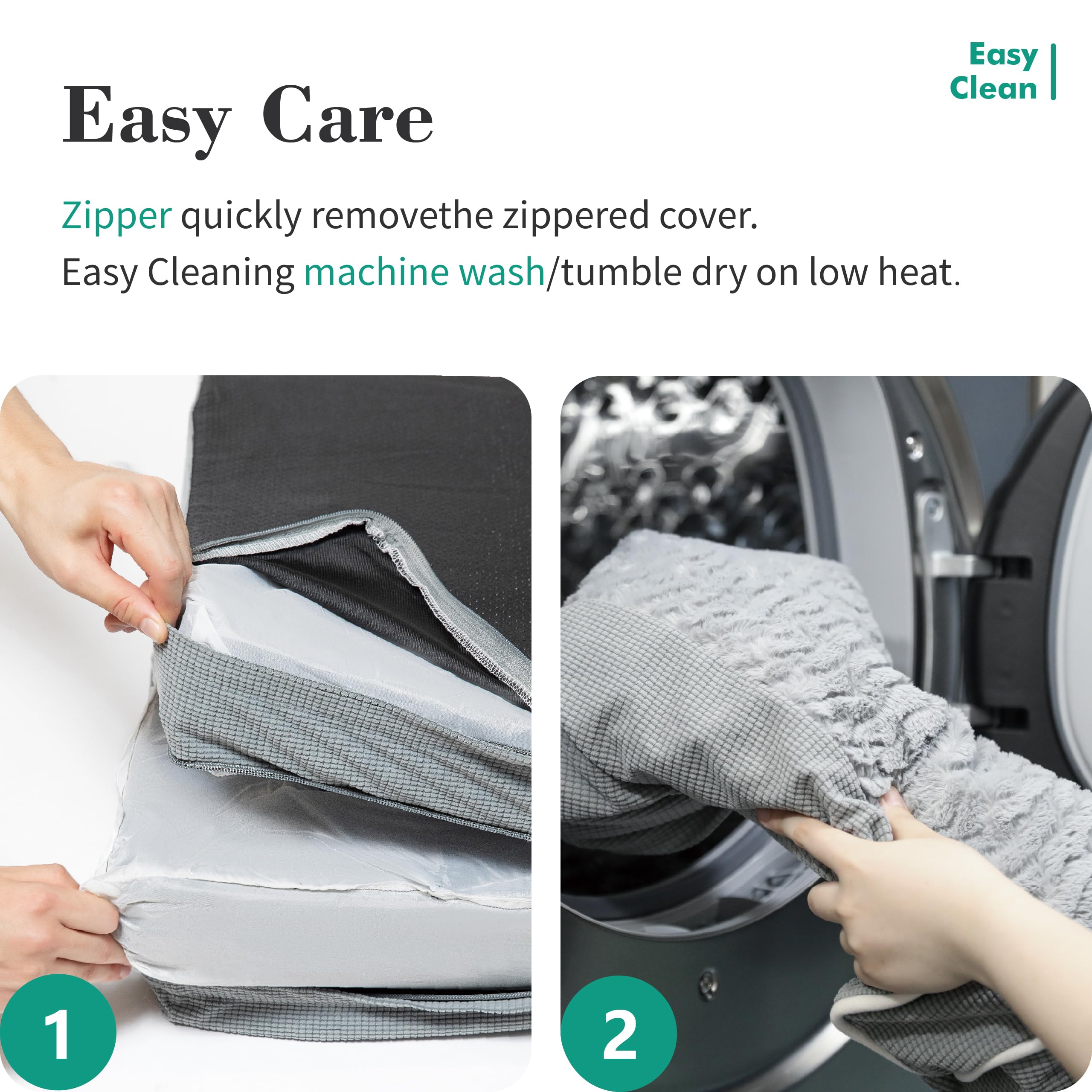 Tjsouler Orthopedic Dog Beds For Large Dogs,Waterproof Lined Egg Crate Foam Pet Bed Mat With Removable And Washable Cover And Non Slip Bottom,Dog Sofa Bed