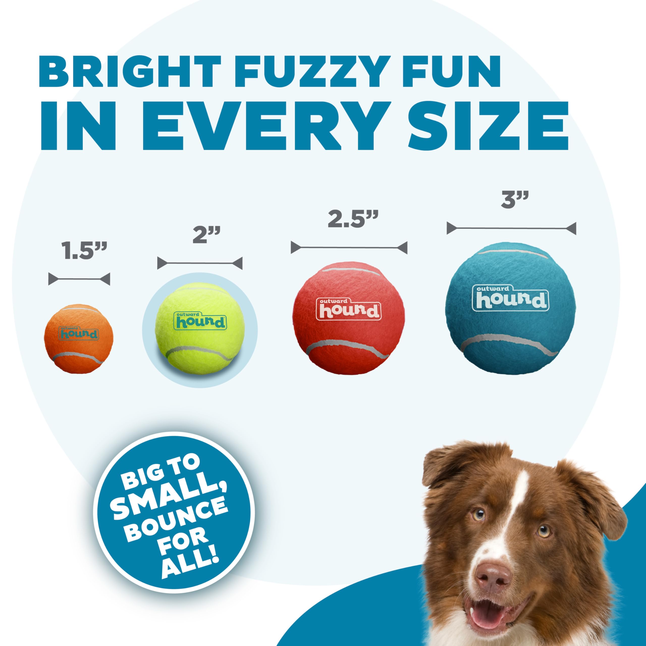 Outward Hound Squeaker Ballz Fetch Dog Toy, Small, 8- Pack
