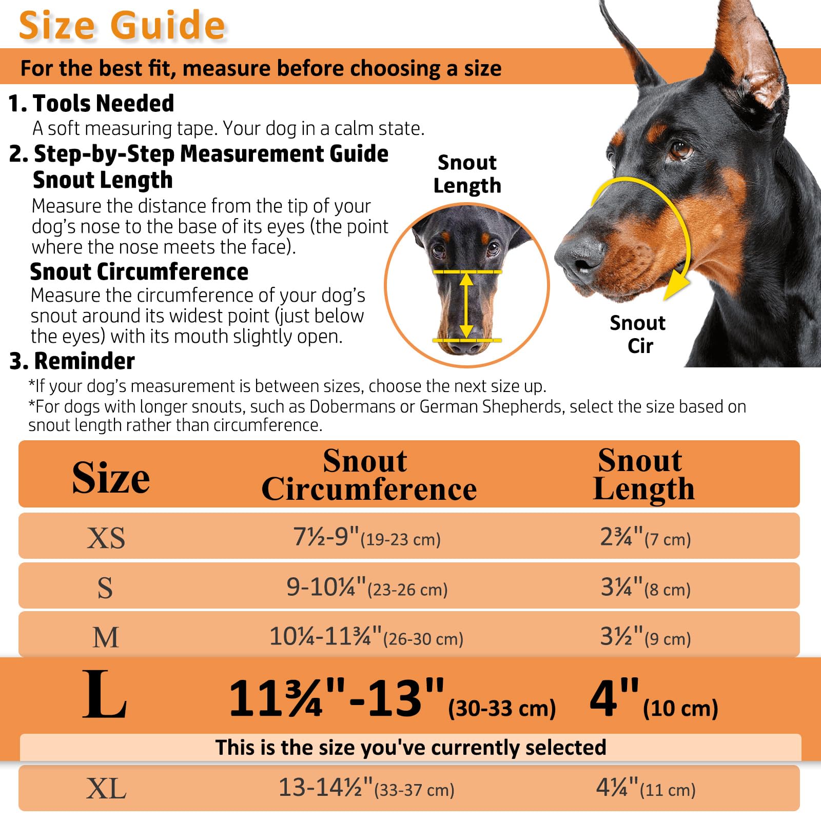 Dog Muzzle, Basket Muzzle For Biting, Chewing And Scavenging, Humane Cage Mouth Cover, Perfect For Grooming And Training Medium, Large Aggressive Reactive Dogs