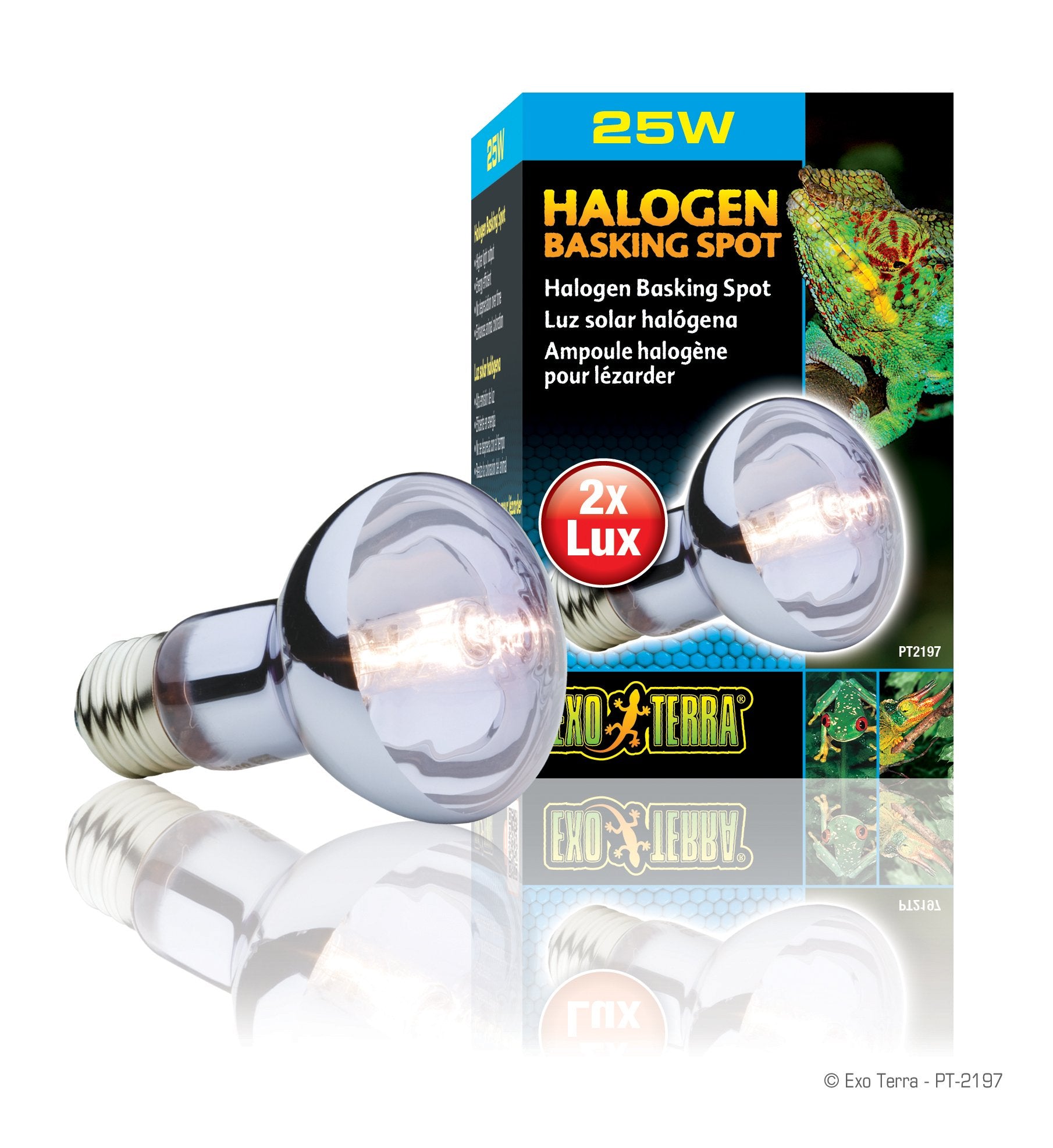 Exo Terra Sun Glo Daylight Halogen Lamp, 25Watt