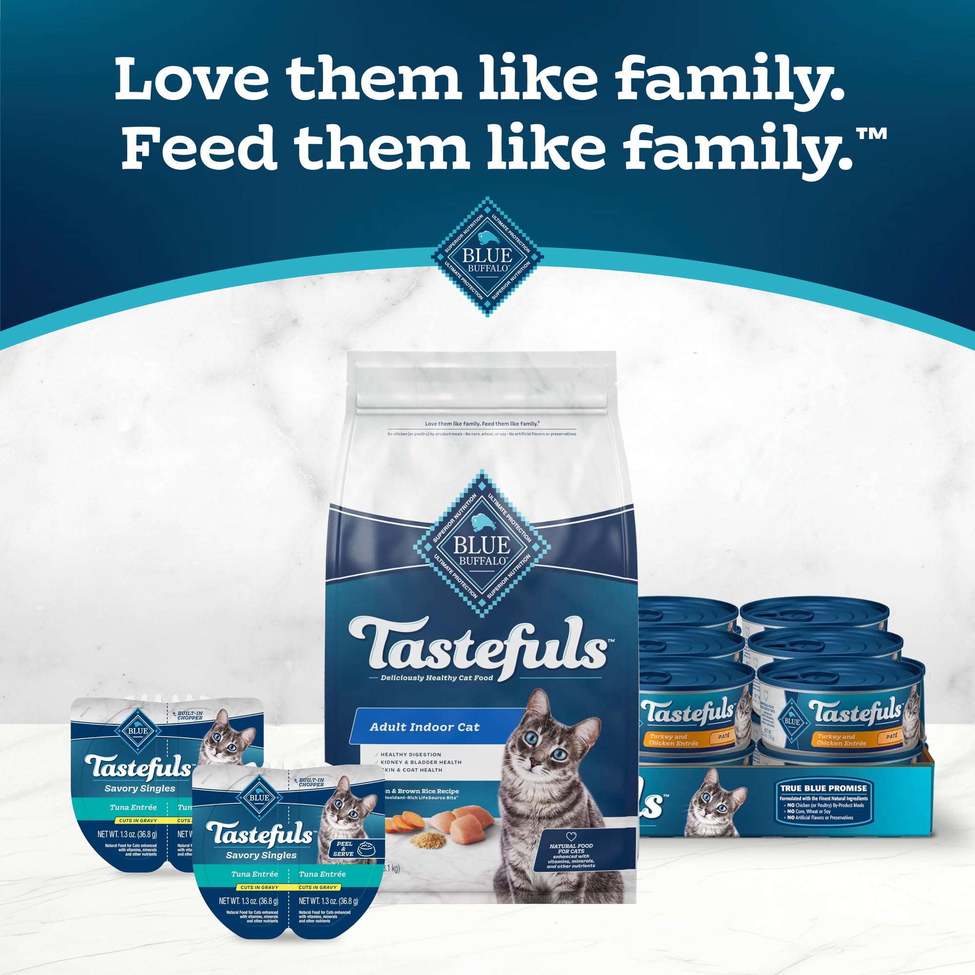 Blue Buffalo Tastefuls Weight Control Natural Adult Dry Cat Food, Chicken 3lb bag