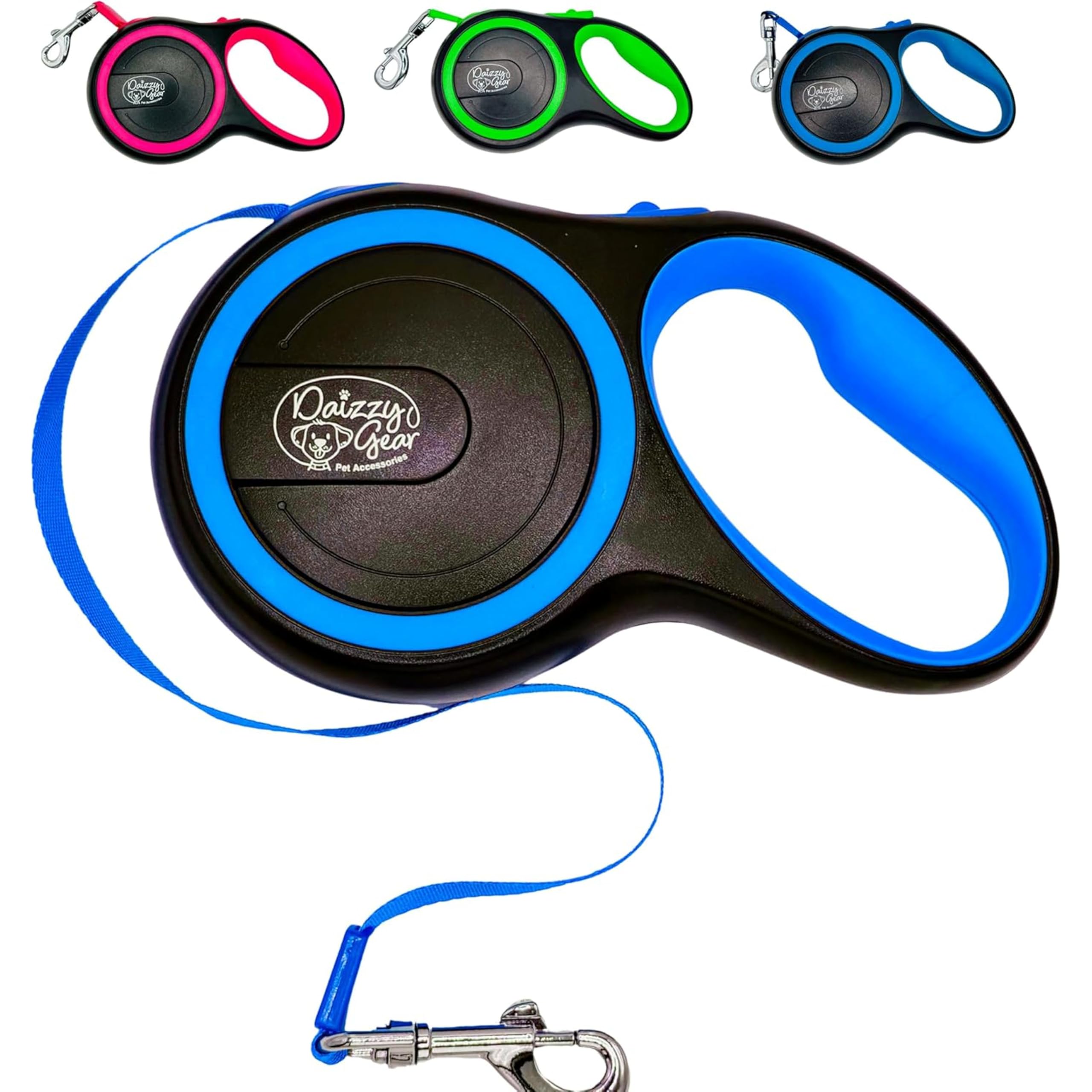 Retractable Dog Leash for Small, Medium & Large Dogs - Heavy-Duty, Tangle-Free, Reflective, 16FT Long, Anti-Slip Soft Handle wit