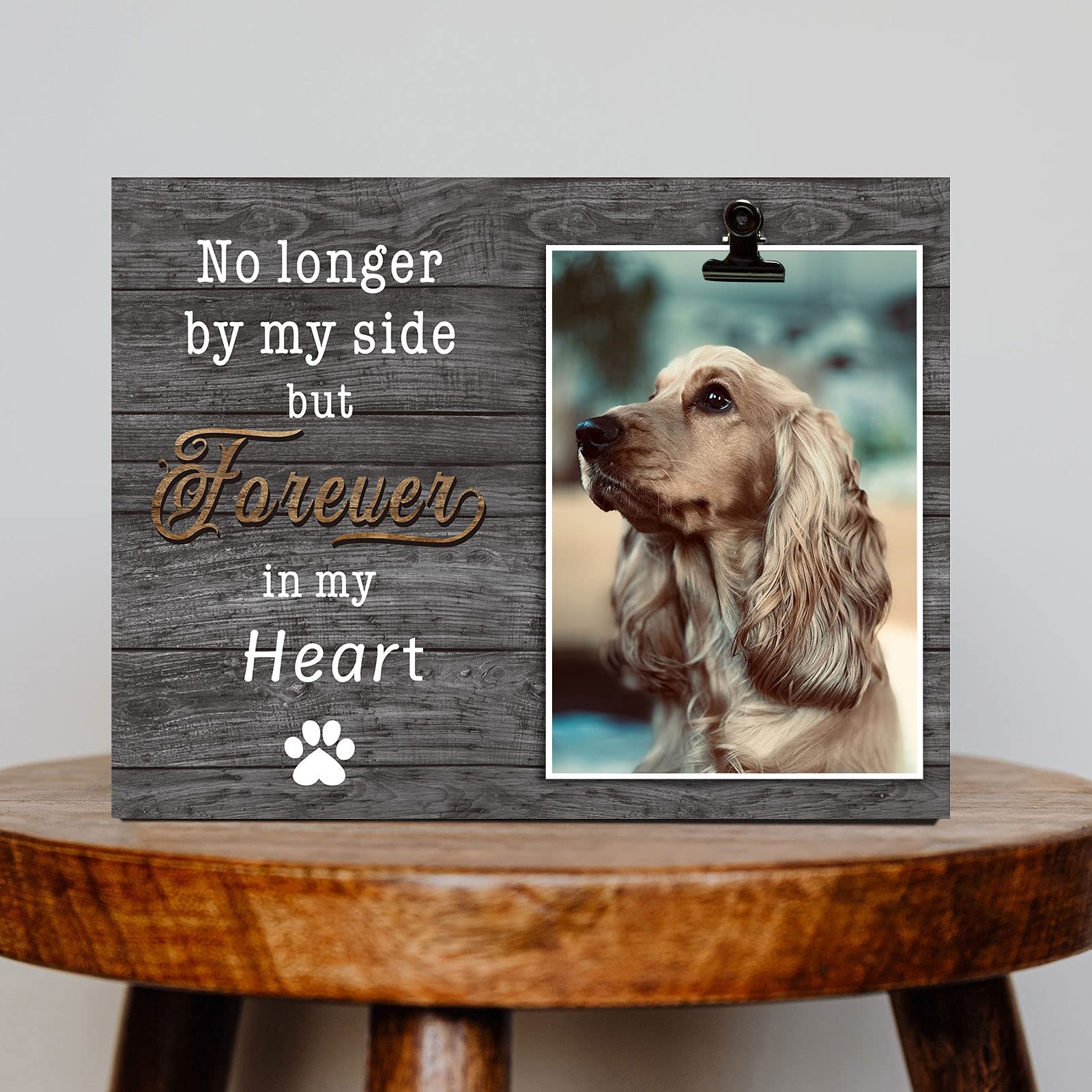 Kingnow Dog Memorial Picture Frame Pet Memorial Gifts Pet Loss 4X6 Photo Frame
