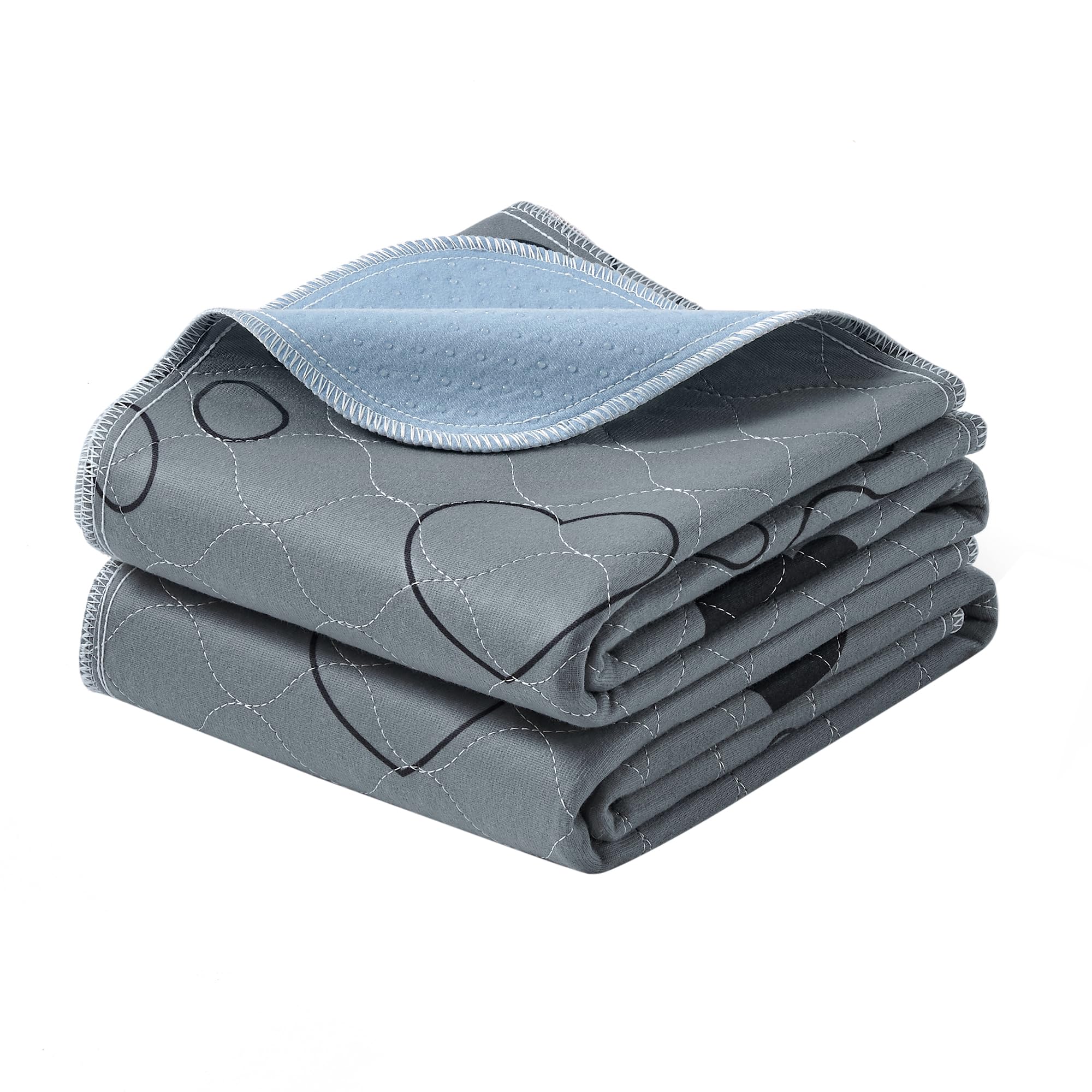 Feandrea Washable Dog Pee Pads, 2 Pack, Reusable Dog Pads, 36 X 34 Inches, M, Waterproof Pet Training Pads, Leakproof, Non-Slip,