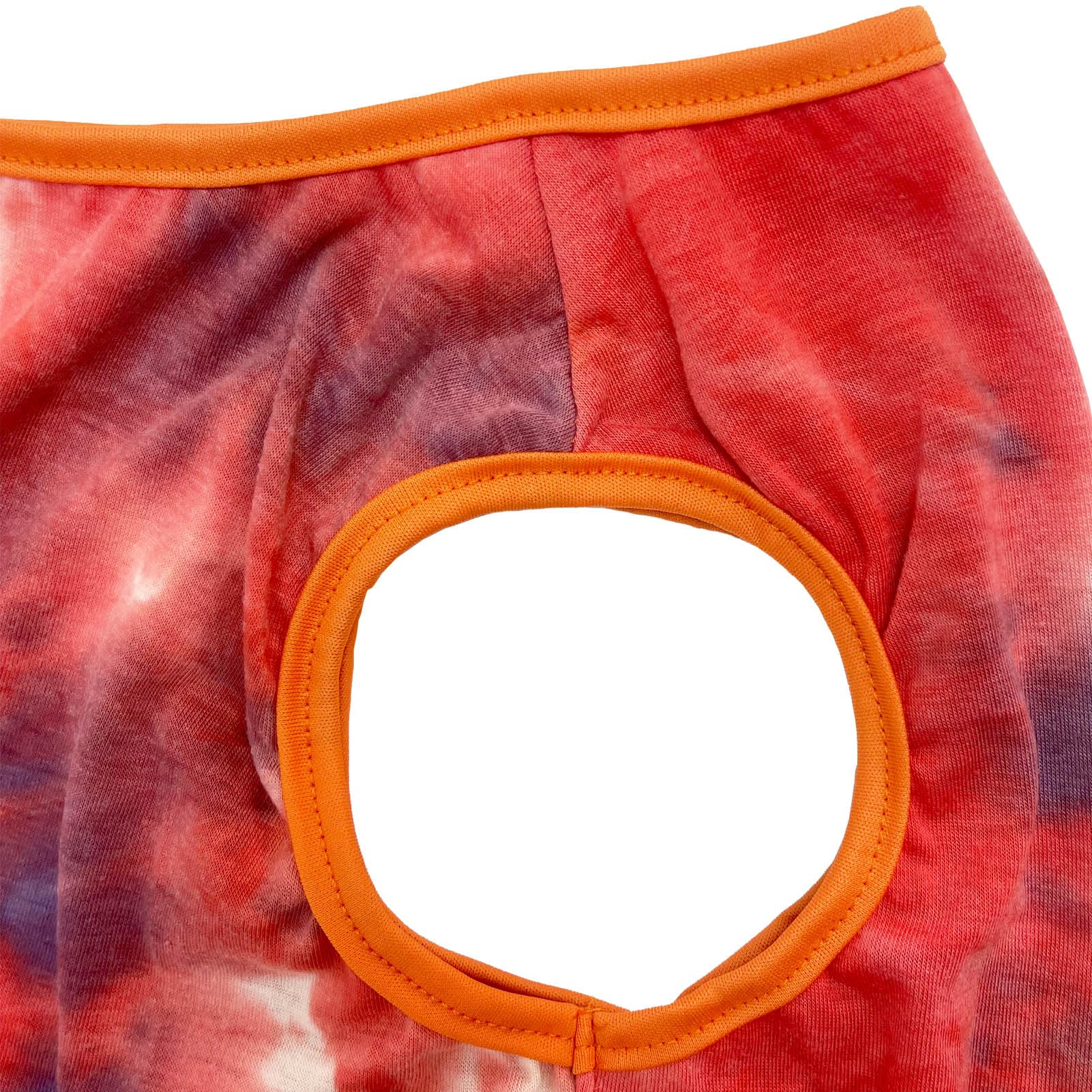 D.E.E Cotton Dog Shirts Large Tie Dye Dog Clothes Lightweight Girl Boy Big (Vestorange, 2X-Large)