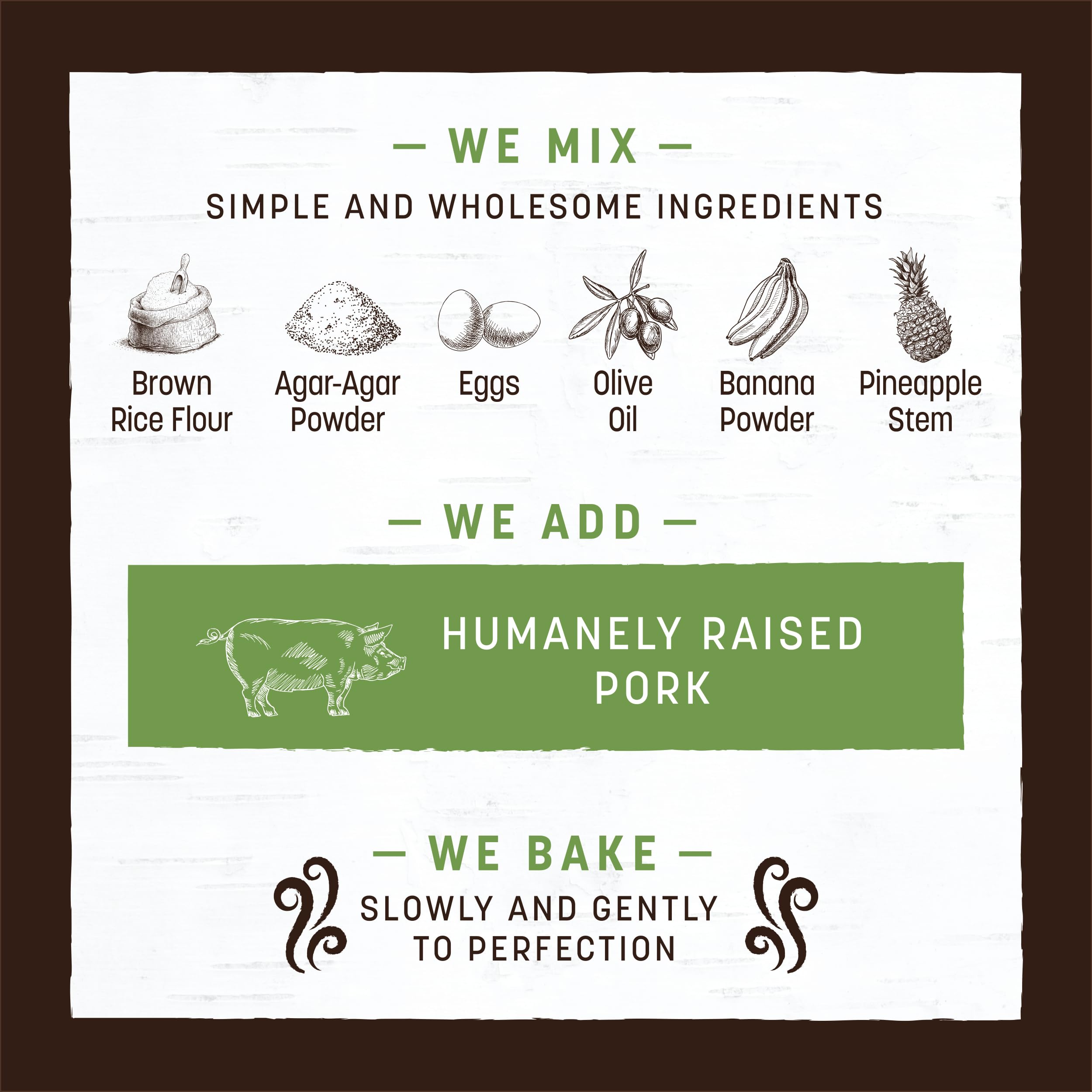 Earth Animal No Hide Chews - Long Lasting Rawhide Free Medium Dog Chews Rolls, Pork - 3 Count Value Pack