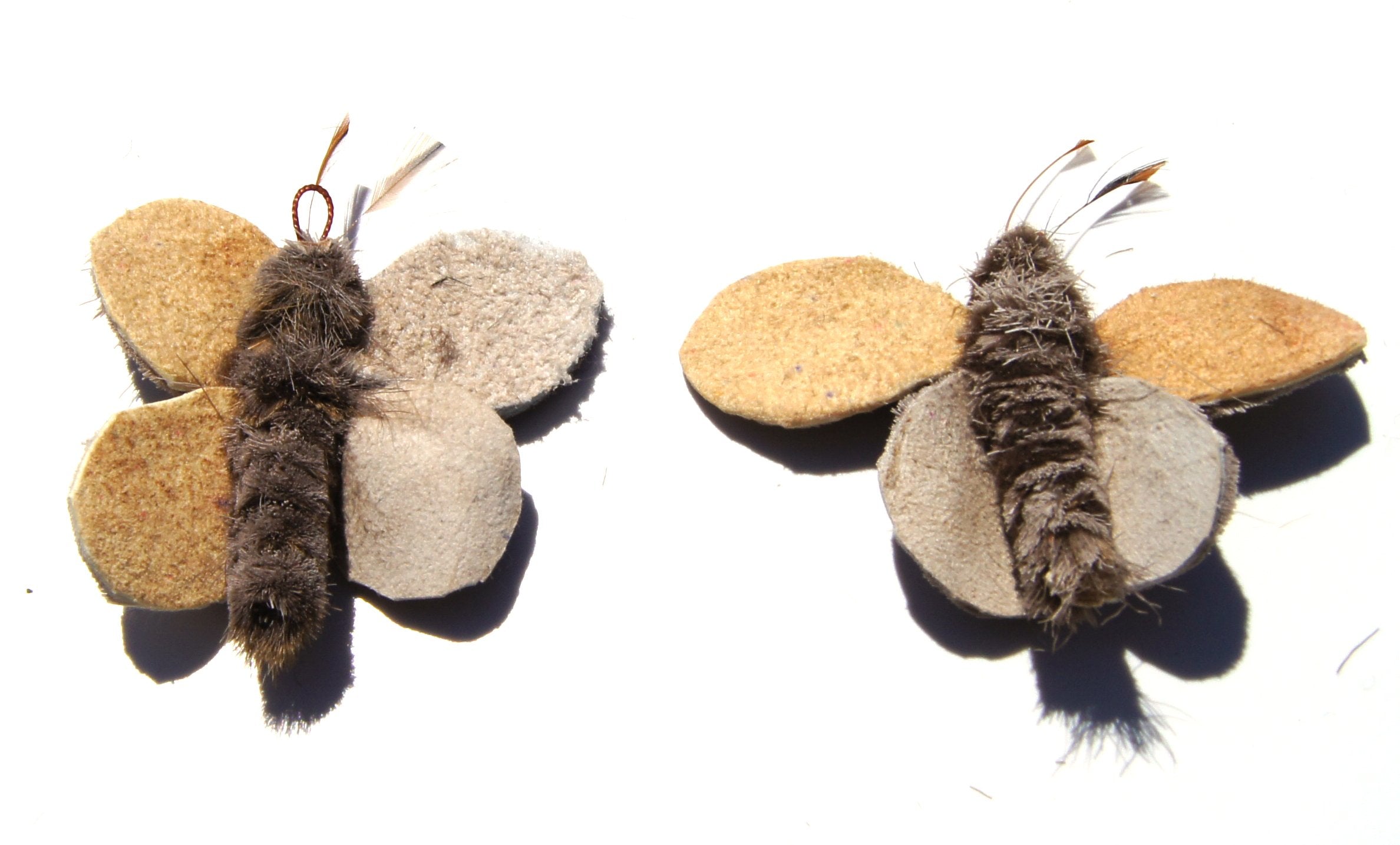 Big Sky Cats Butterfly Refill/Attachment Cat Toy - Natural Buffalo/Deer: Fits The Wildcat And Popular Bird And Mouse Type Wands/